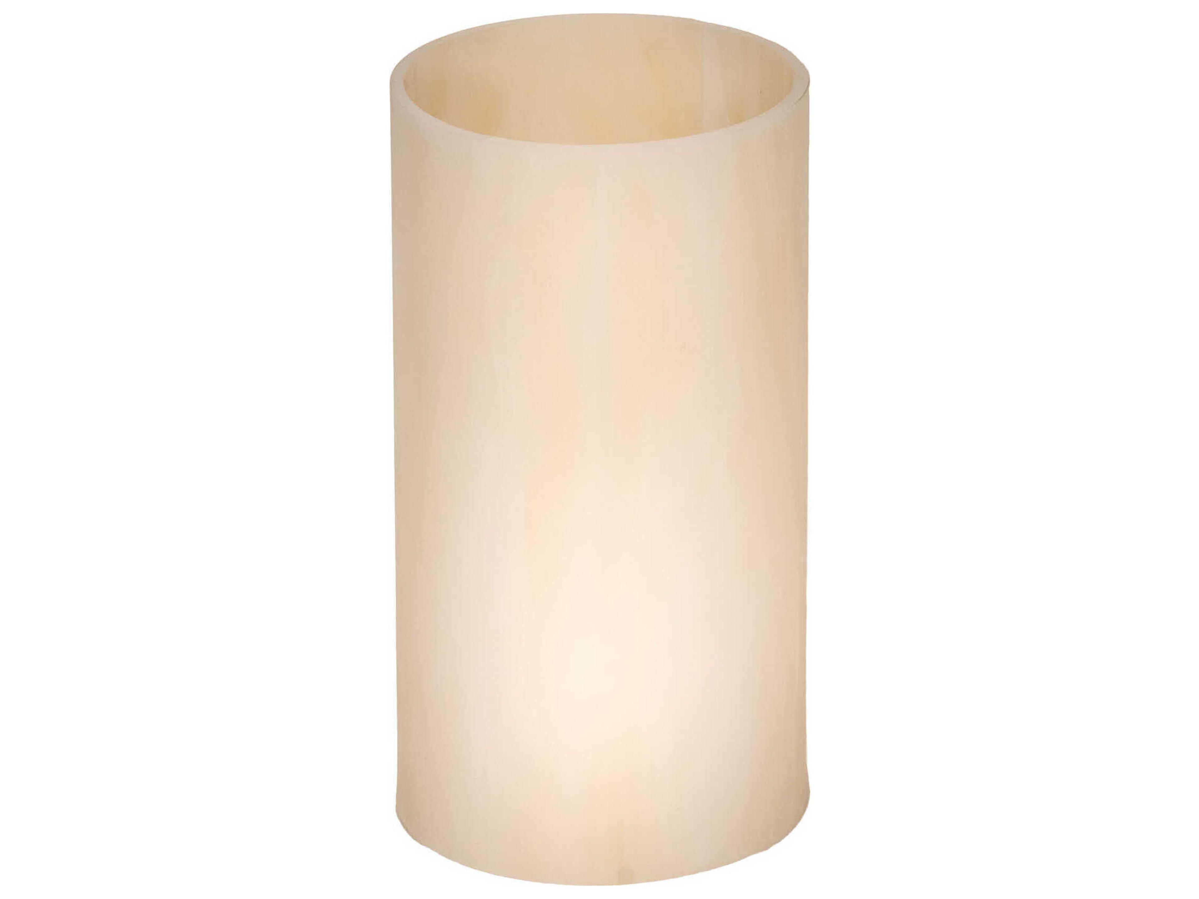 Ivory / White 4" Cylindre Sahara Taupe Shade