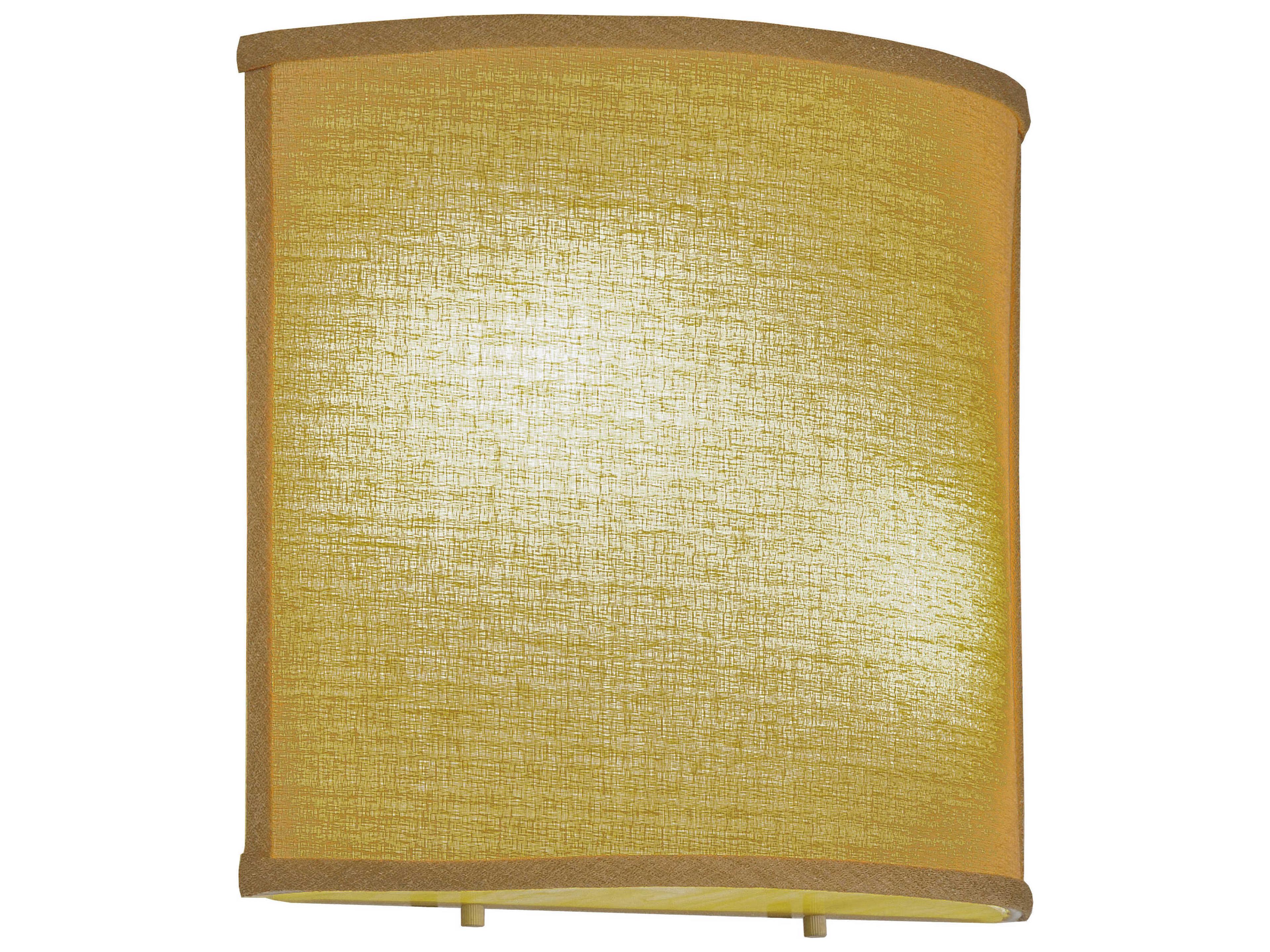 2-Light Gold Glass Wall Sconce