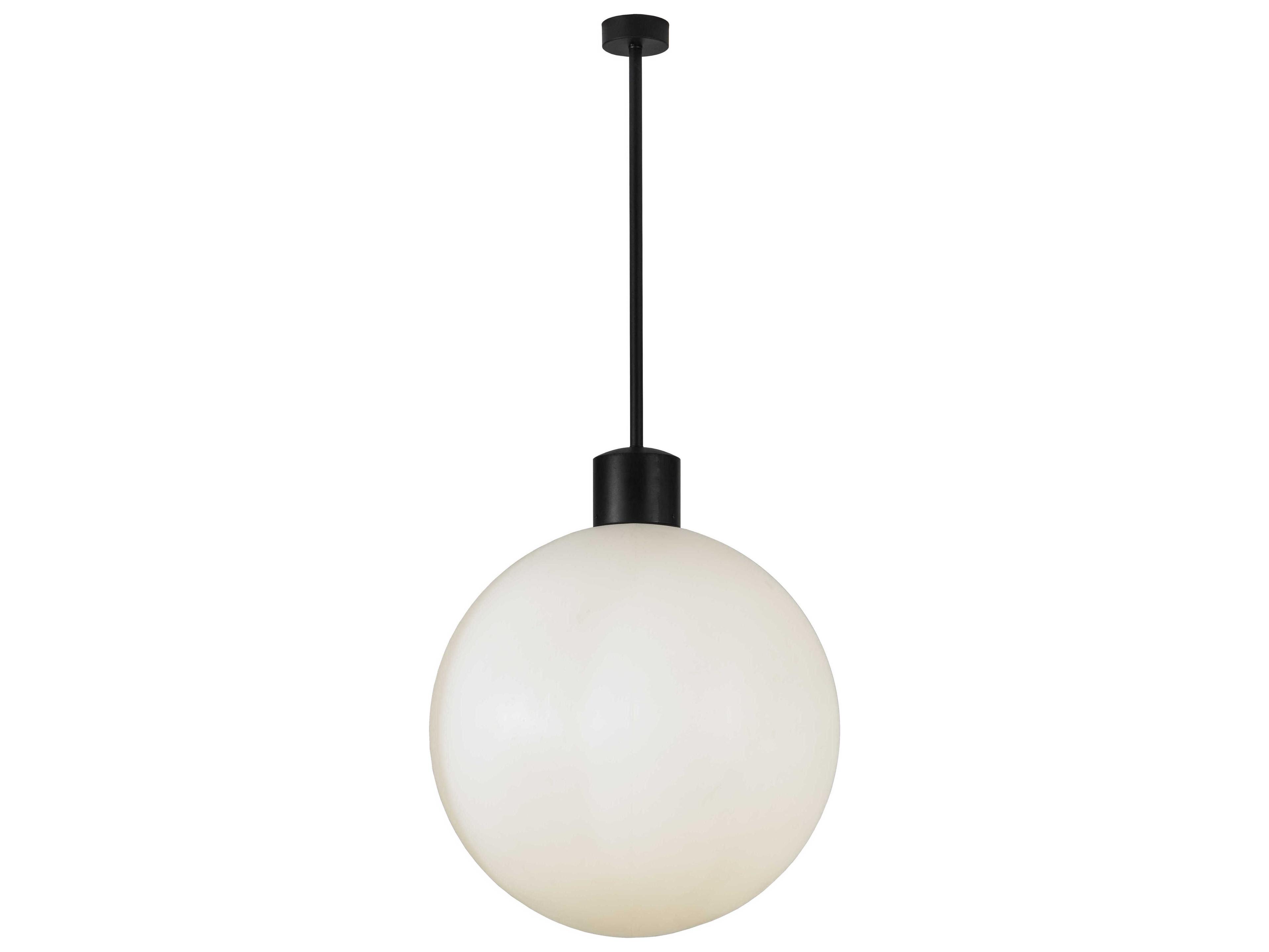 Bola 1-Light Black Globe Pendant
