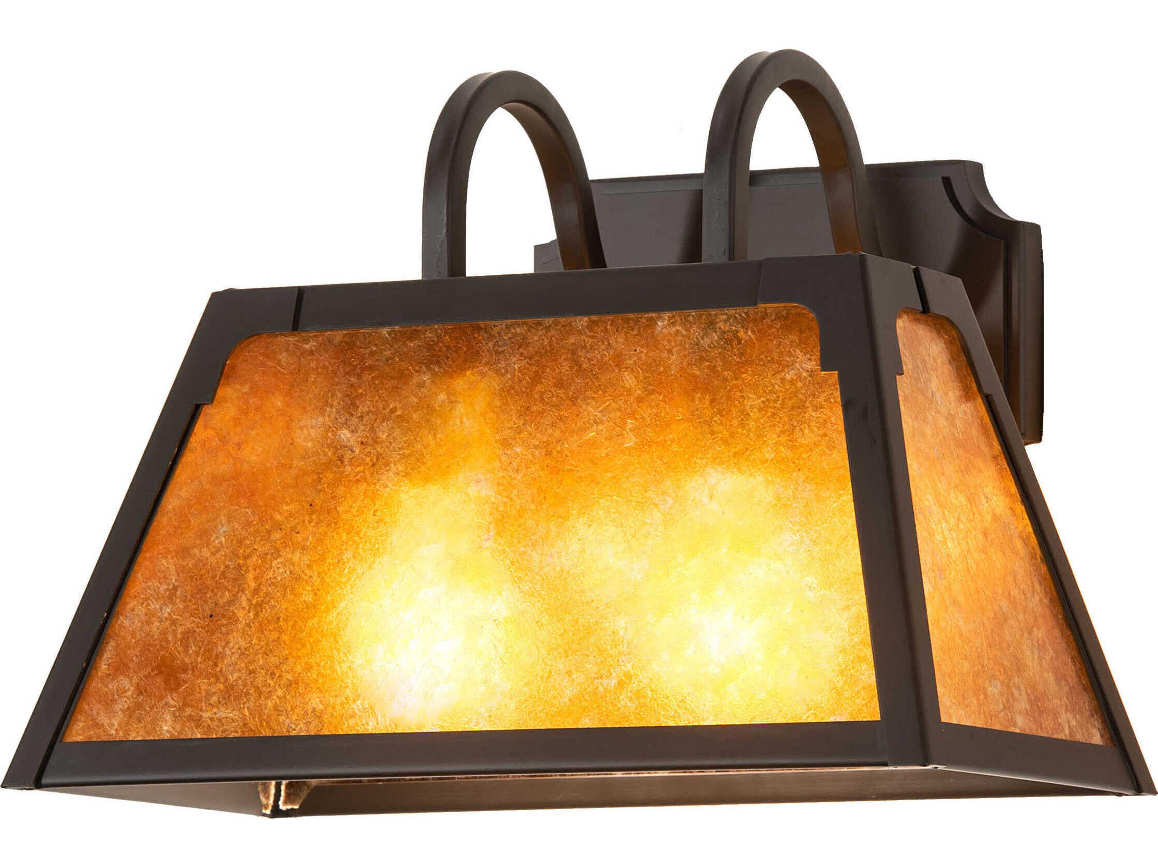 Dalton Oil Rubbed Bronze Steel Glass Wall Sconce