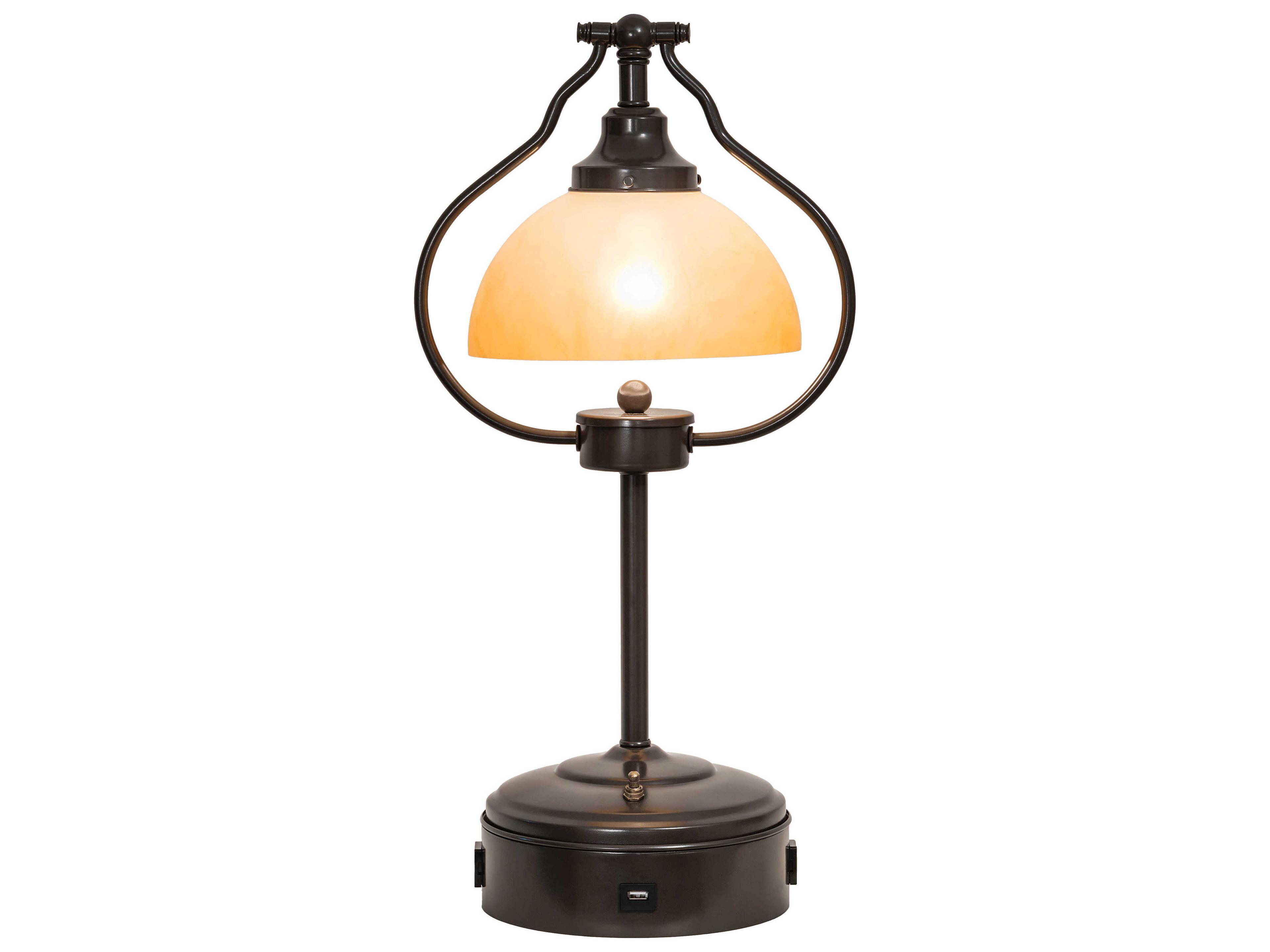 Bronze Timeless Glass Table Lamp