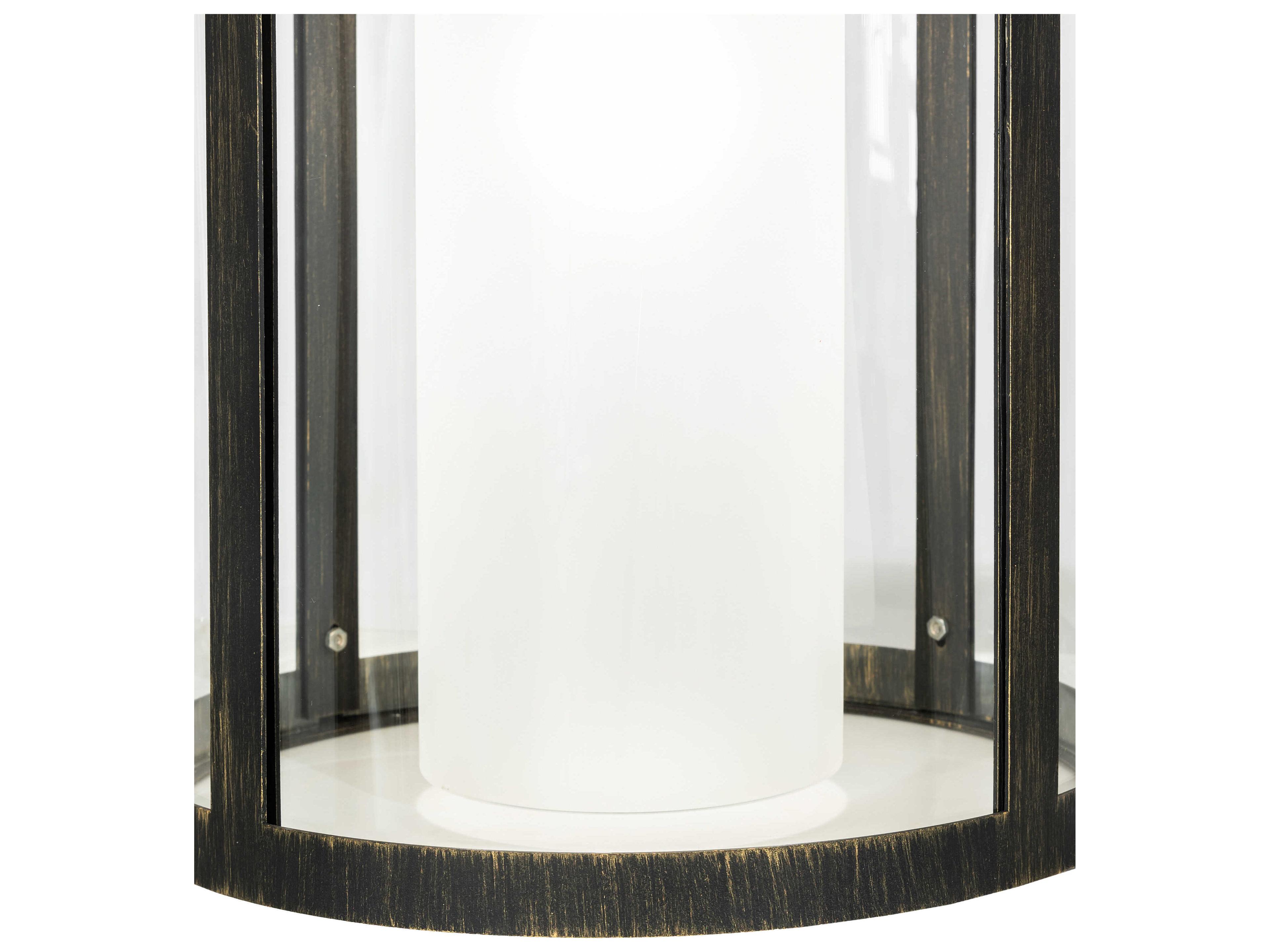 Meyda Cilindro 1-Light Black Glass Cylinder Pendant