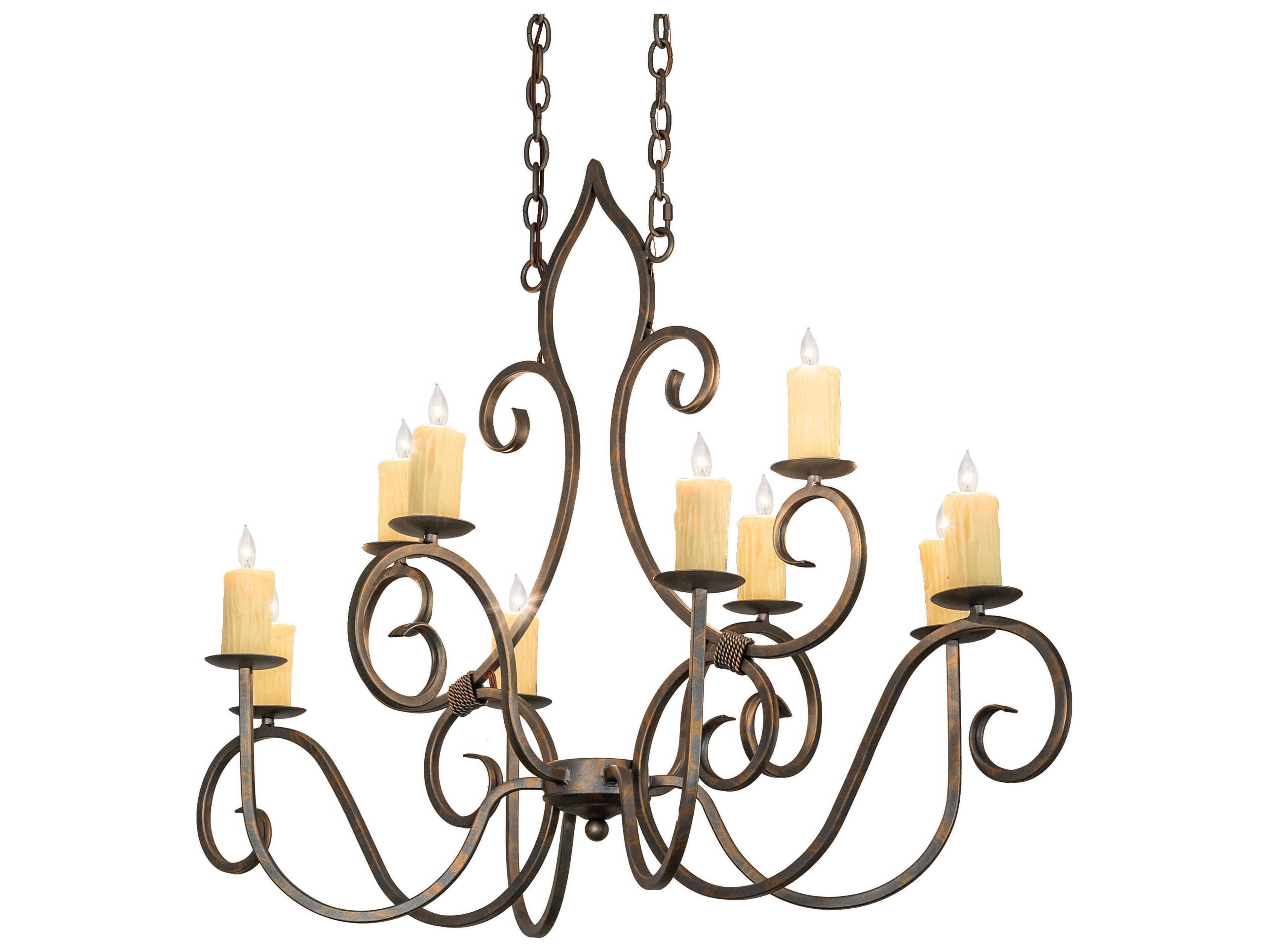 Clifton 10-Light French Bronzed Island Pendant