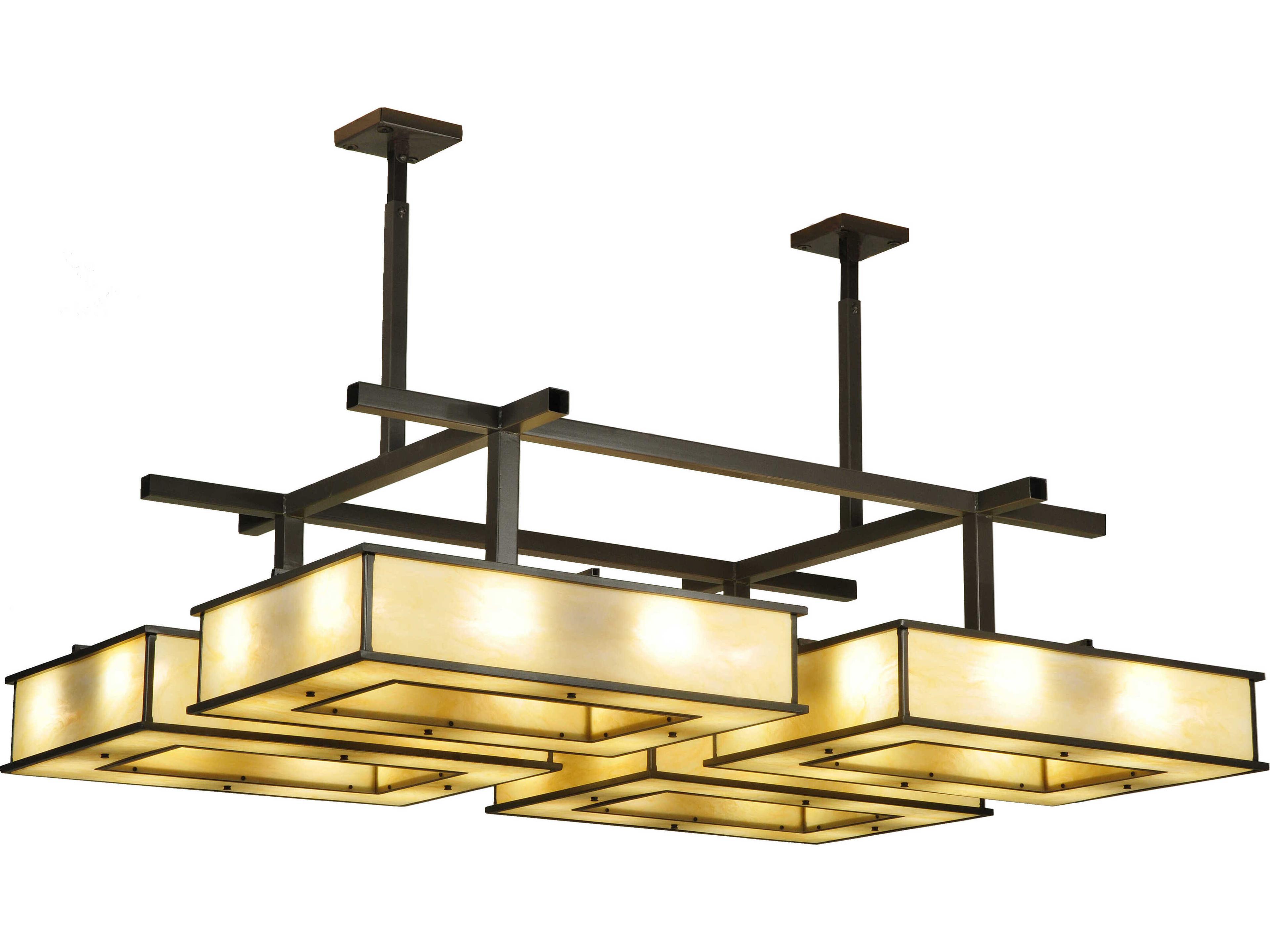 32-Light Timeless Bronze Semi Flush Mount