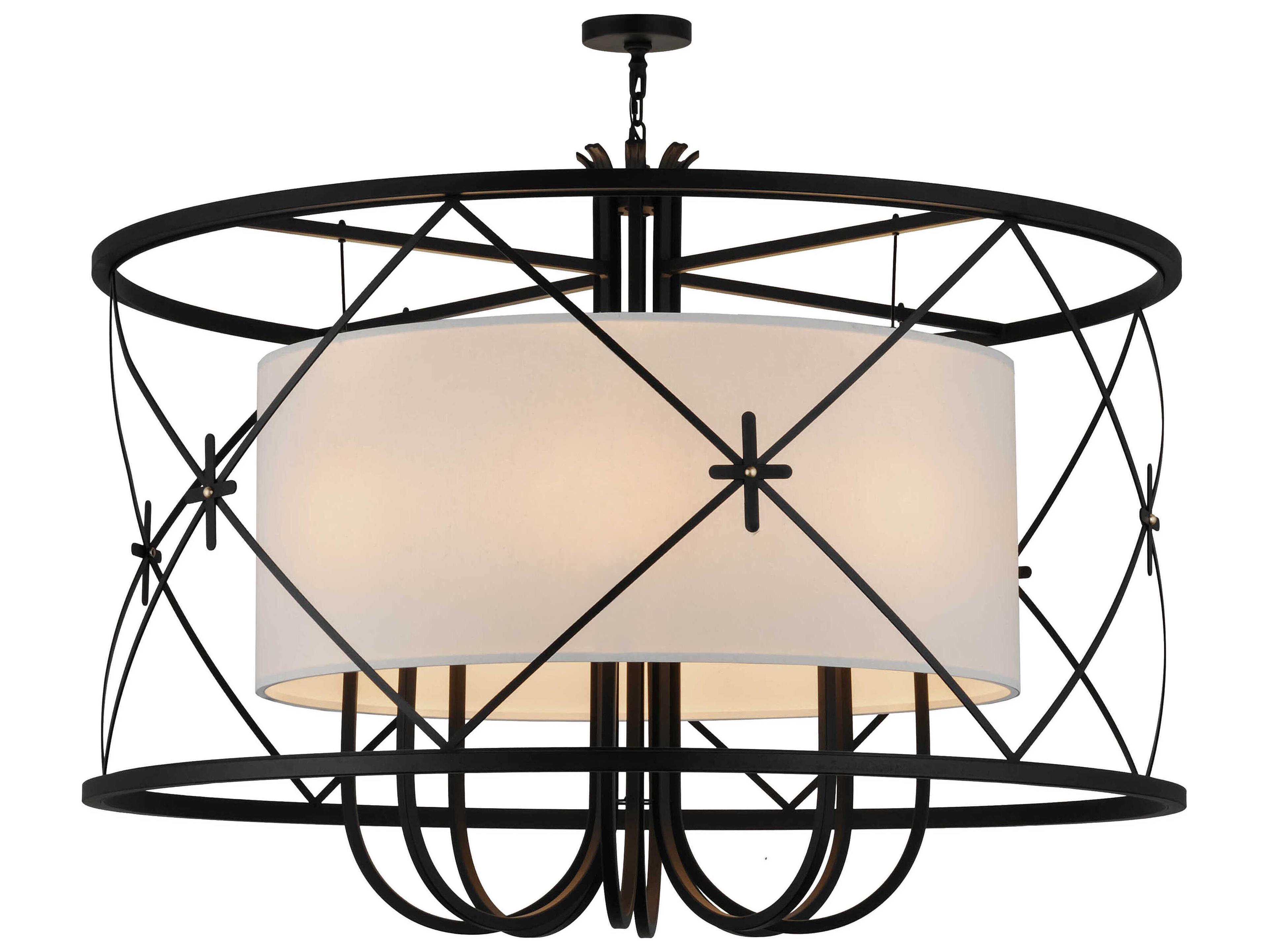 Penelope 8-Light Black Chandelier