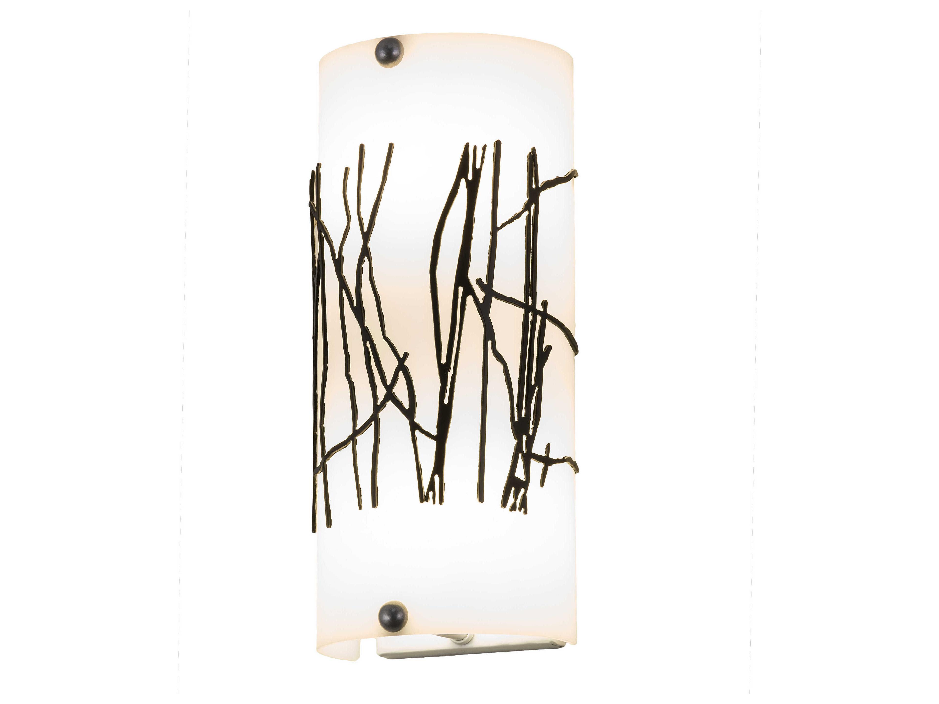 Twigs 2-Light Timeless Bronze Glass Wall Sconce