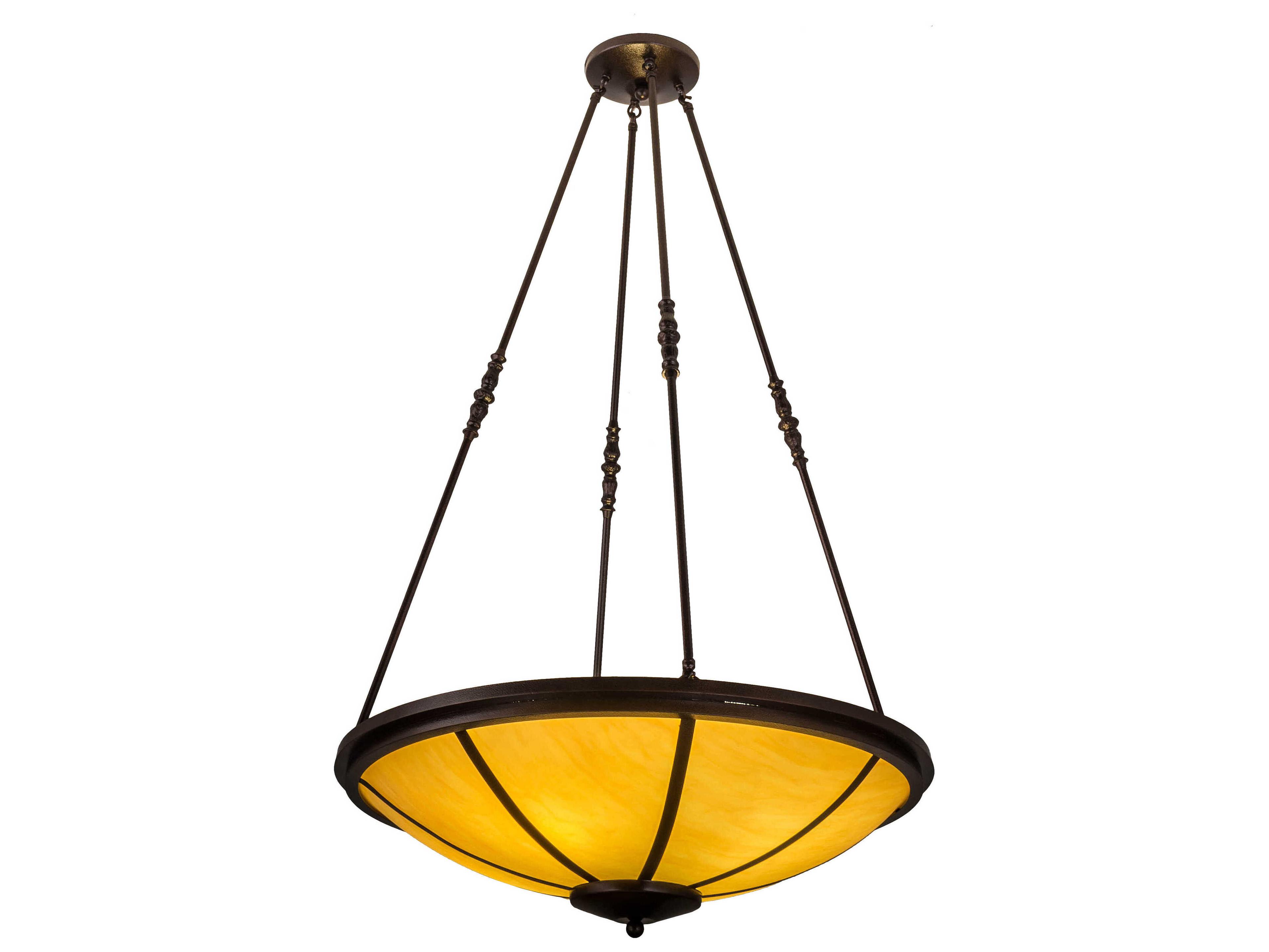 Commerce 4-Light Steel Bowl Semi Flush Mount