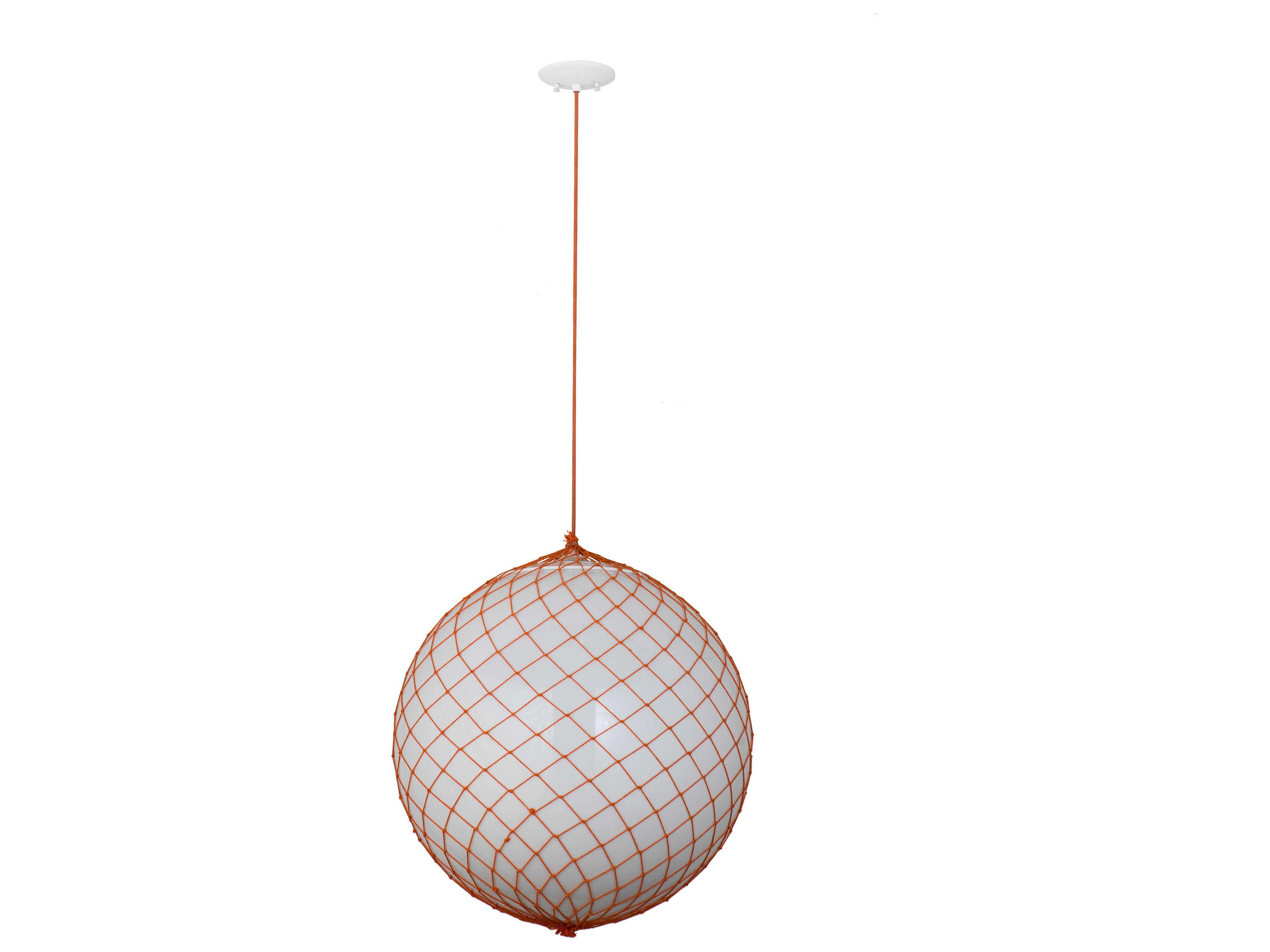 Meyda 1-Light White Globe Pendant