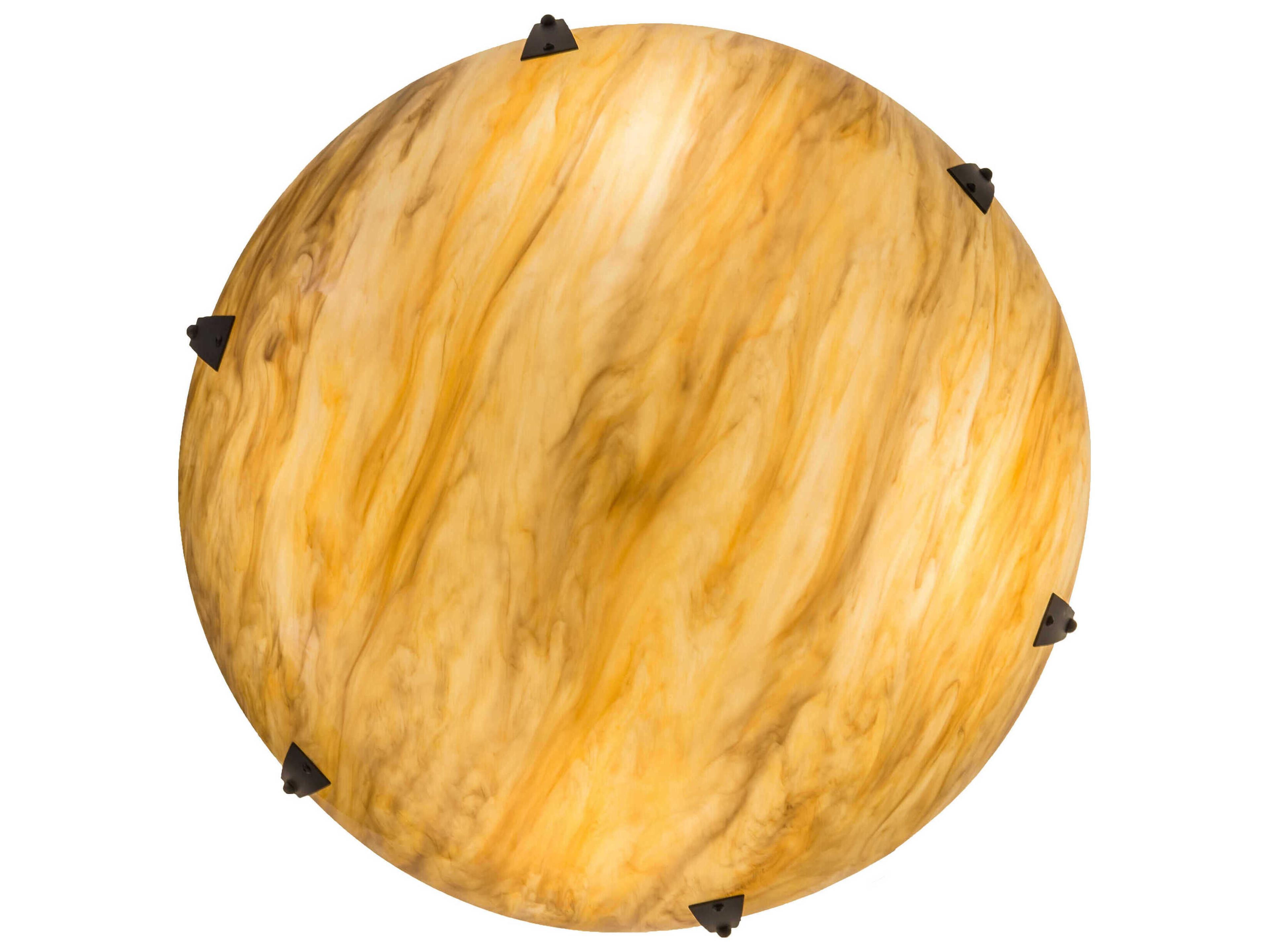 Meyda 4-Light Oil Rubbed Bronze Glass Bowl Semi Flush Mount