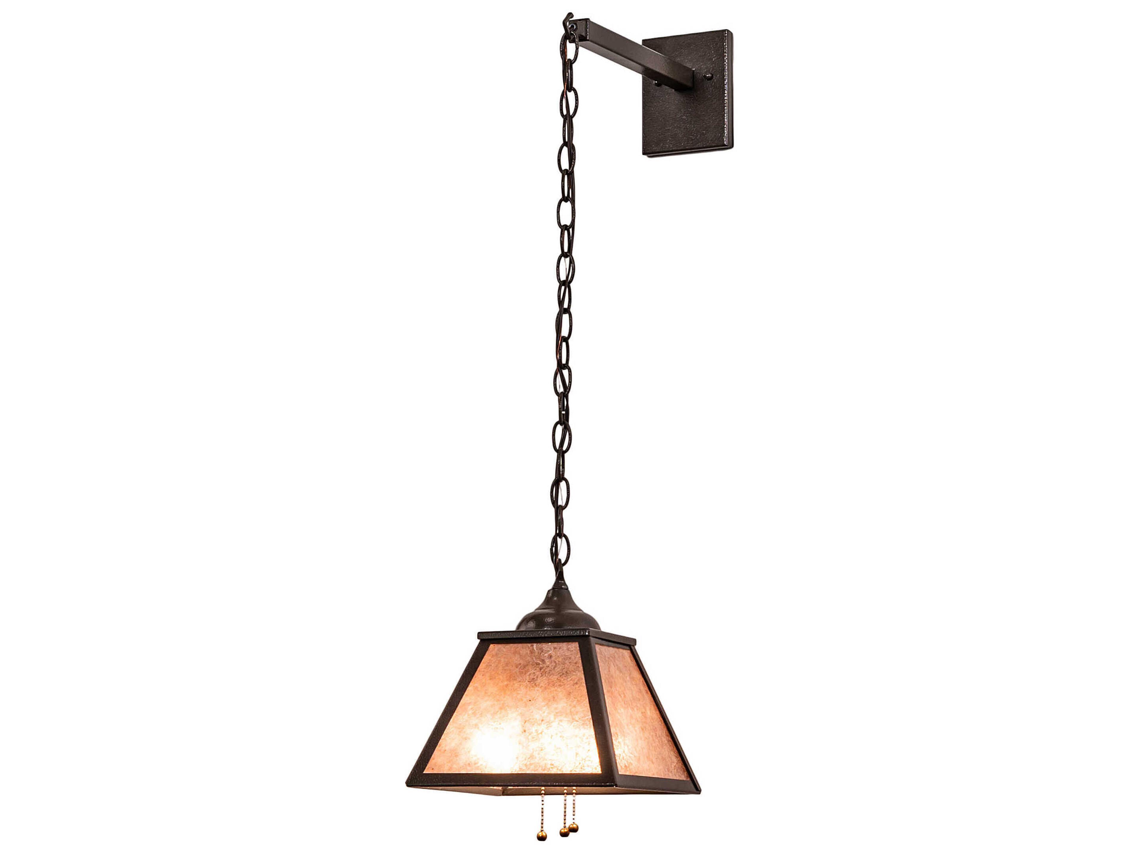 Mission Prime 3-Light Timeless Bronze Glass Wall Sconce
