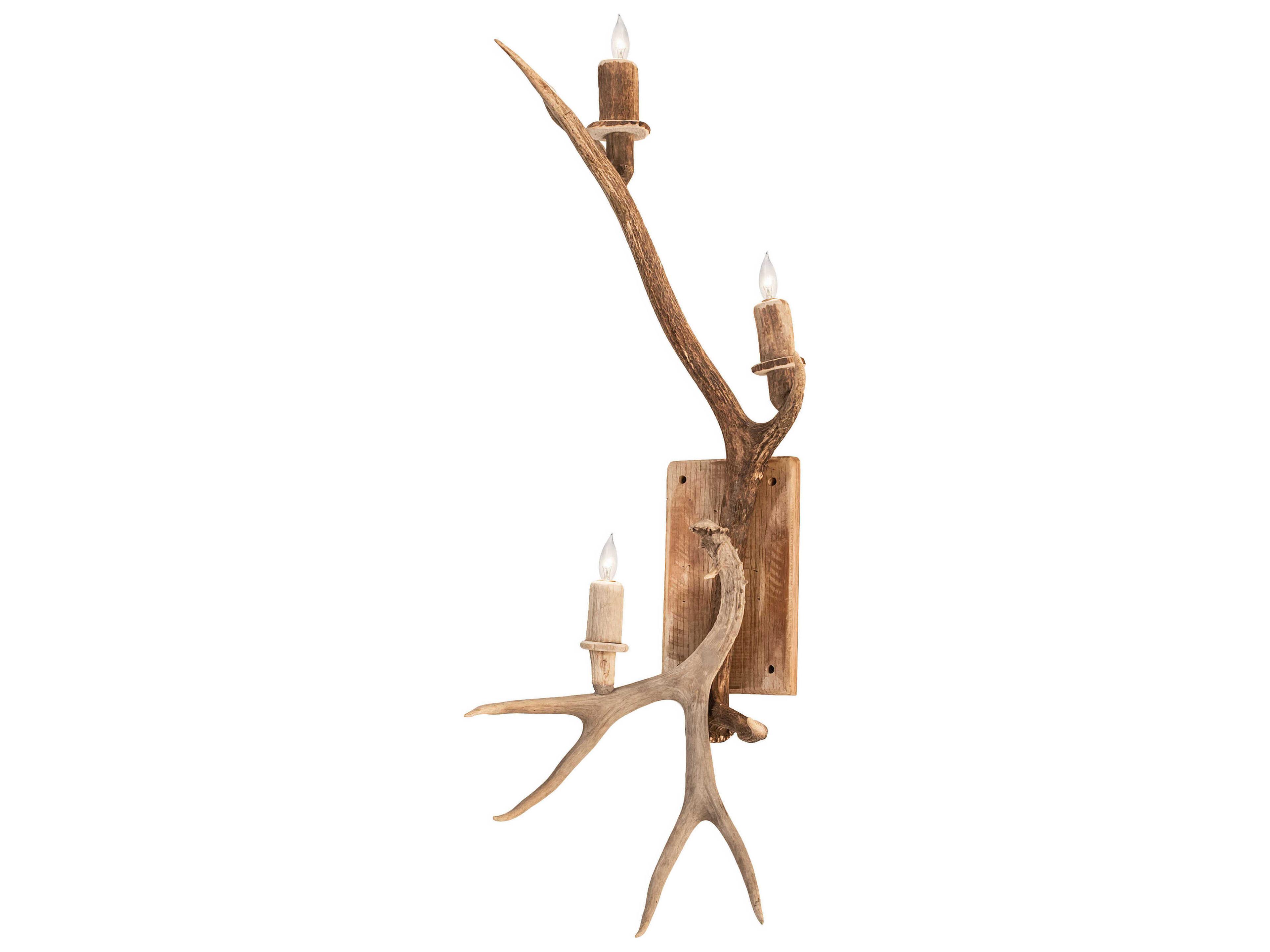 Antlers Brown Wall Sconce