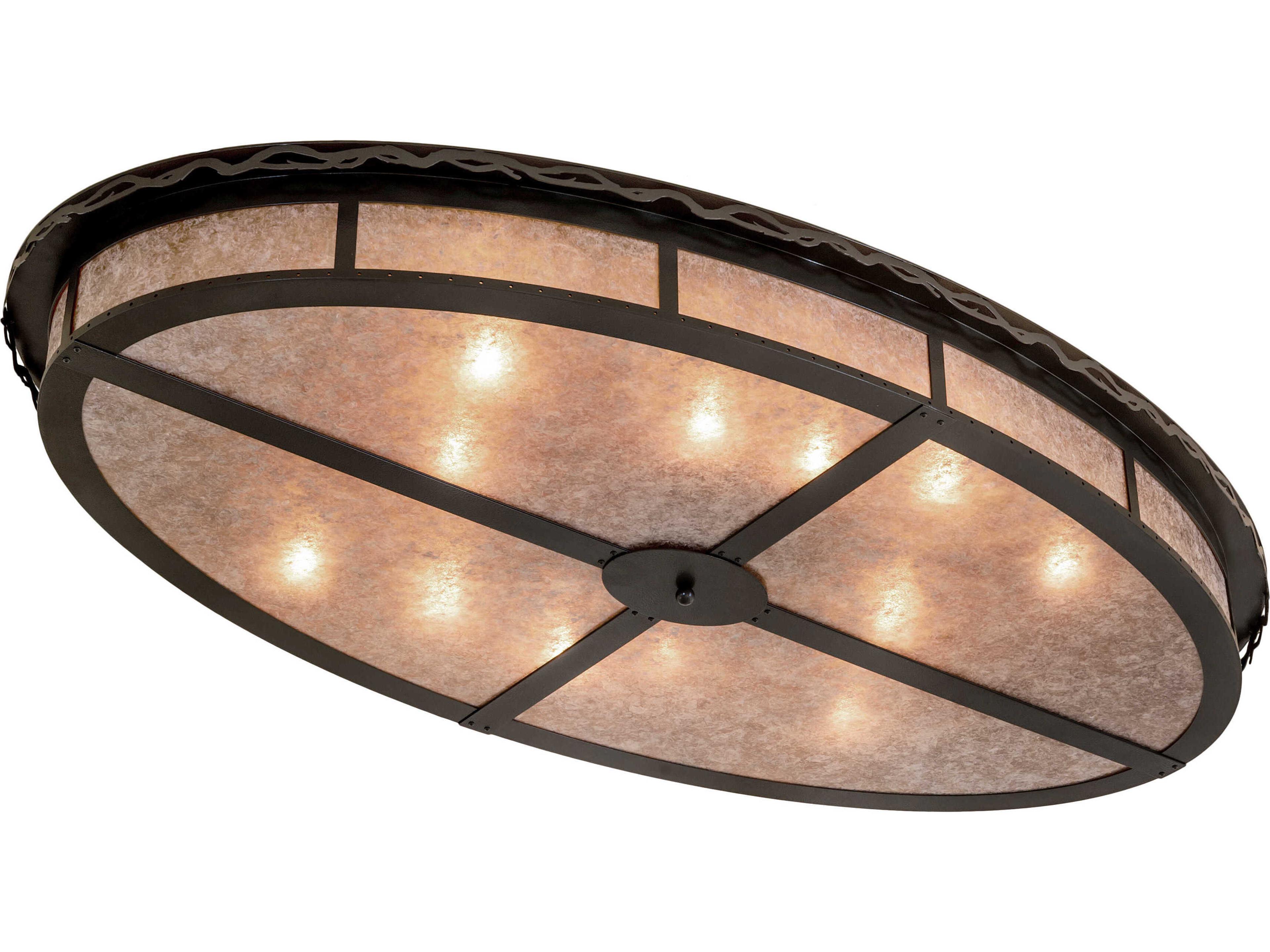 12-Light Timeless Bronze LED Flush Mount