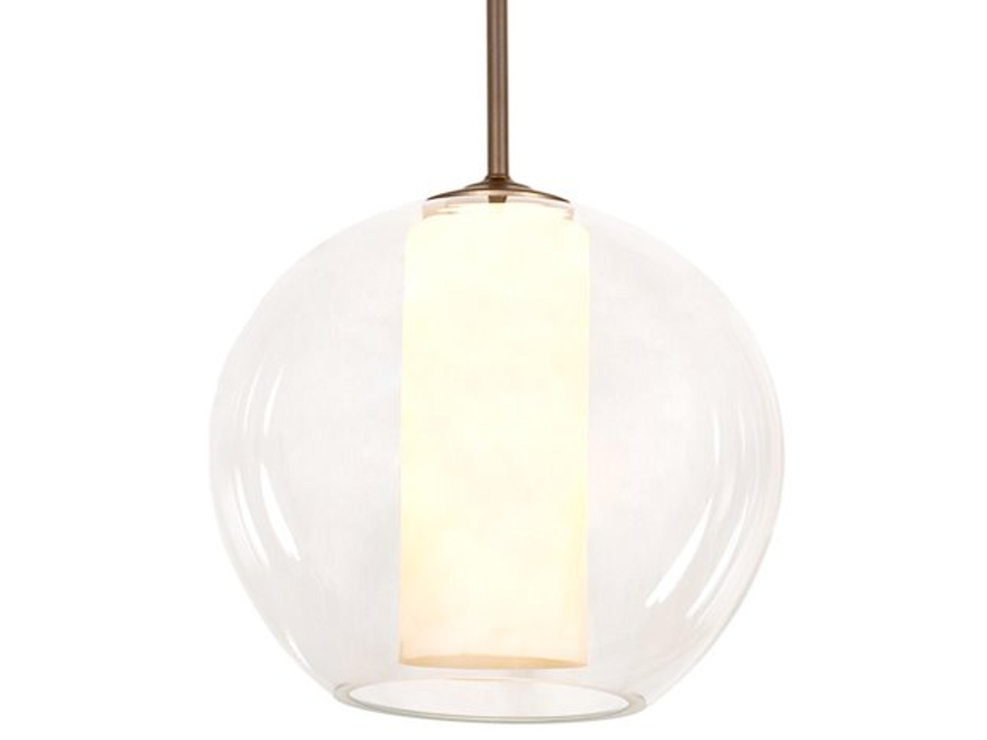 Bola 1-Light Bronze Glass Globe Pendant