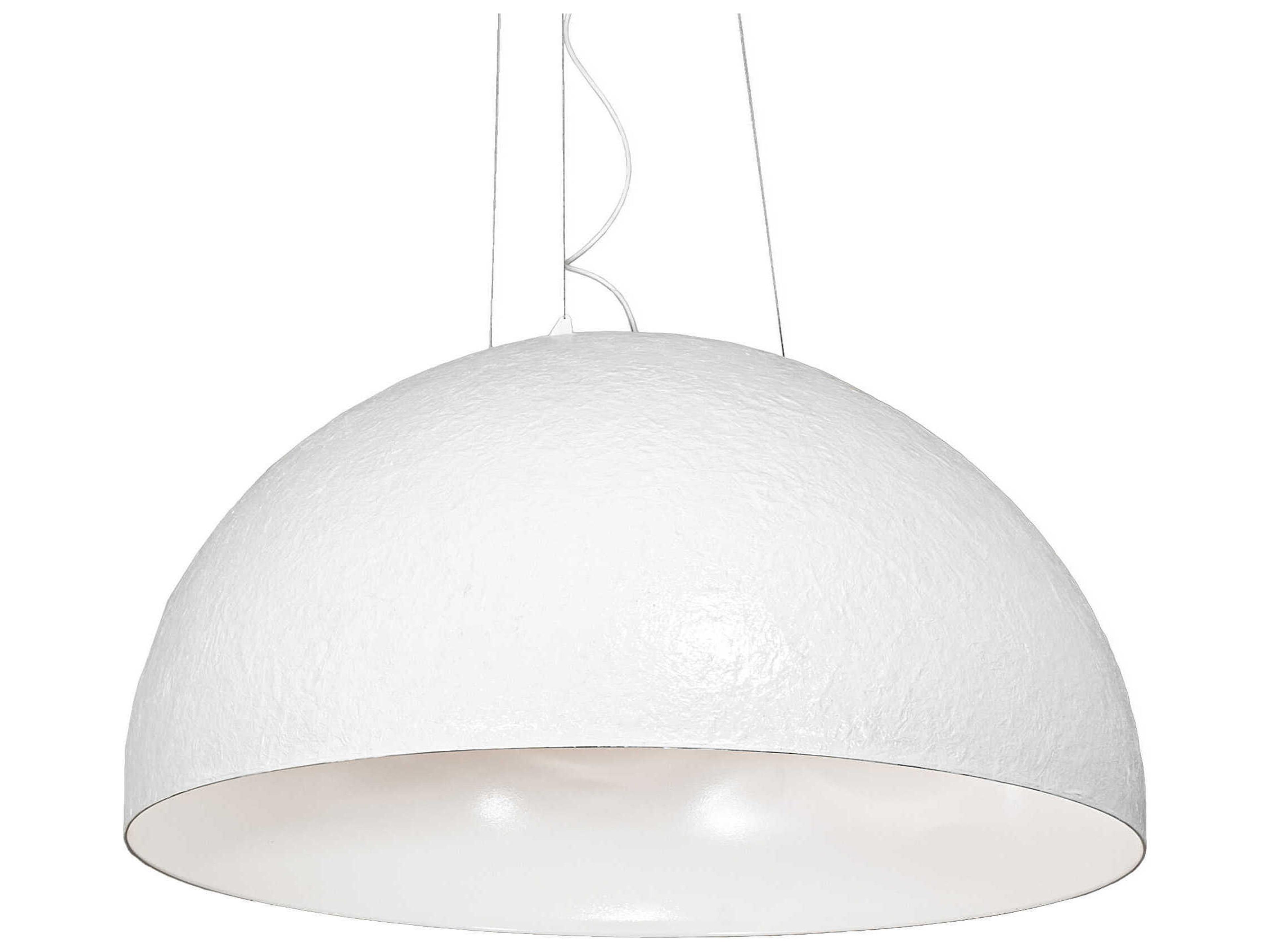 Gravity 1-Light White Dome Pendant