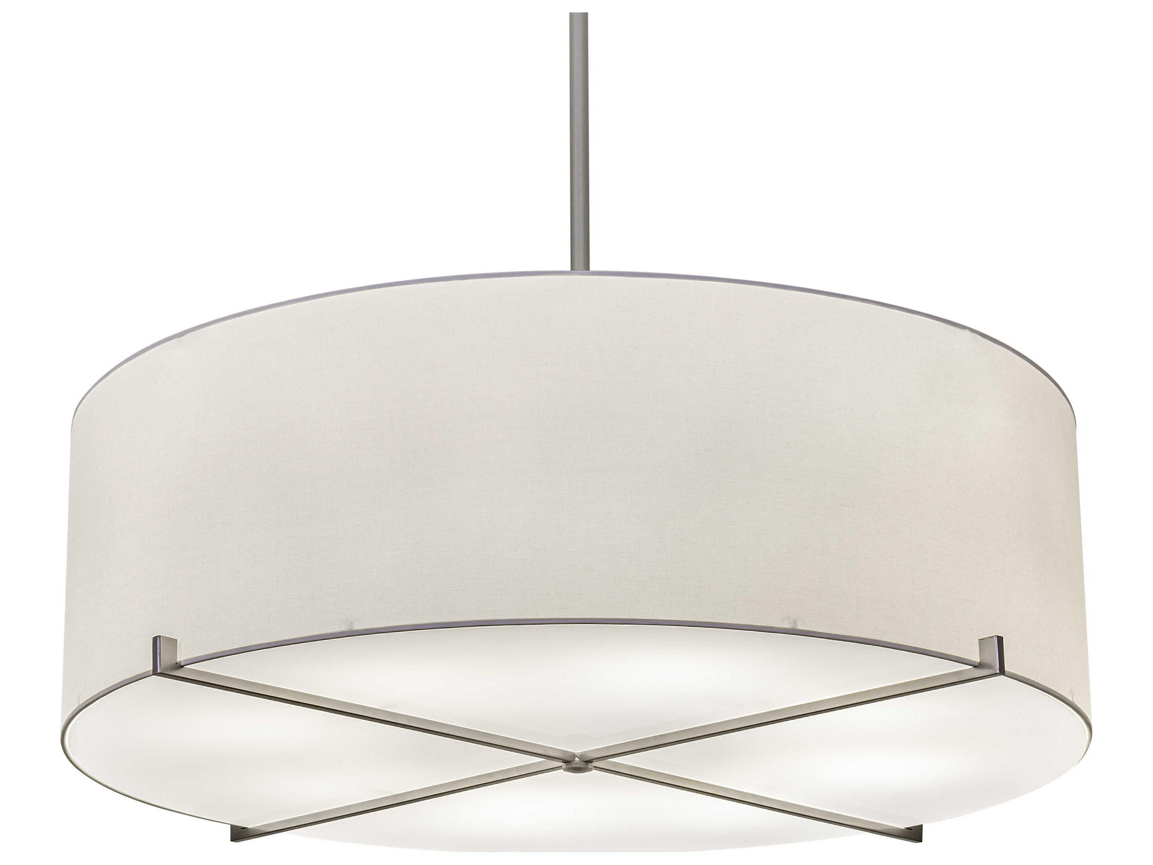 Cilindro 8-Light Nickel Drum Pendant