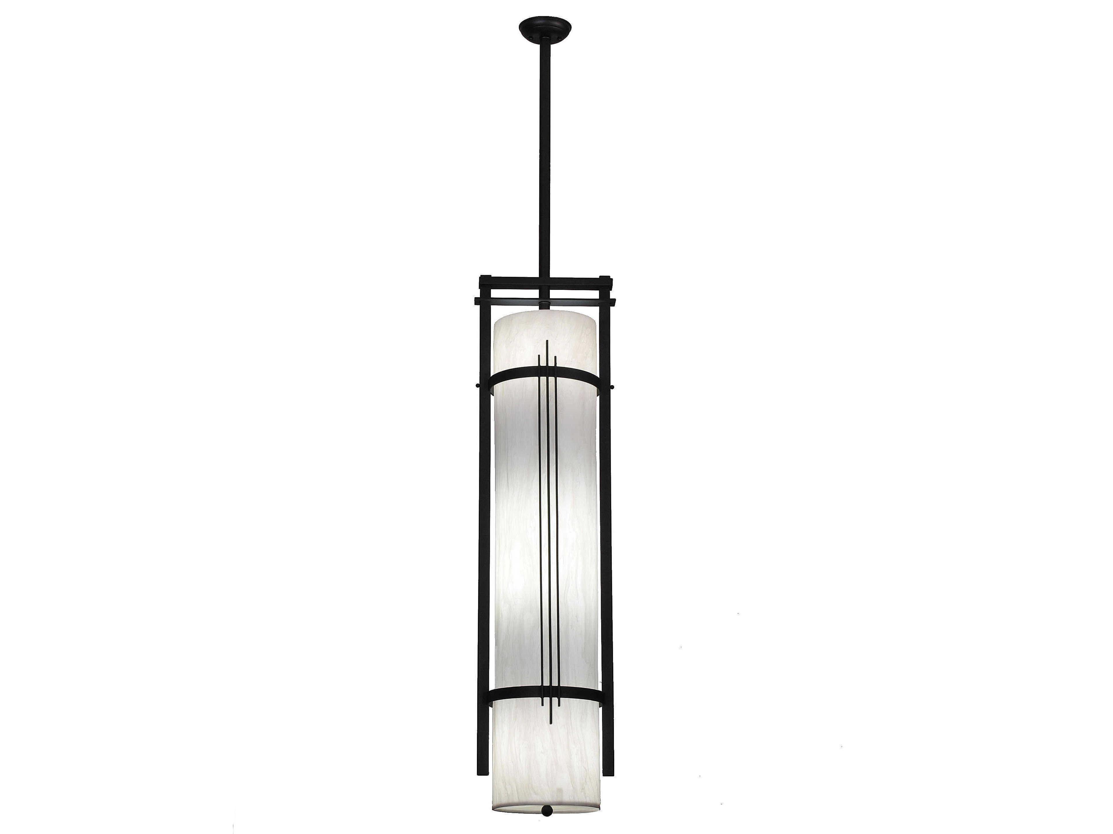 Cilindro 4-Light Black Cylinder Pendant