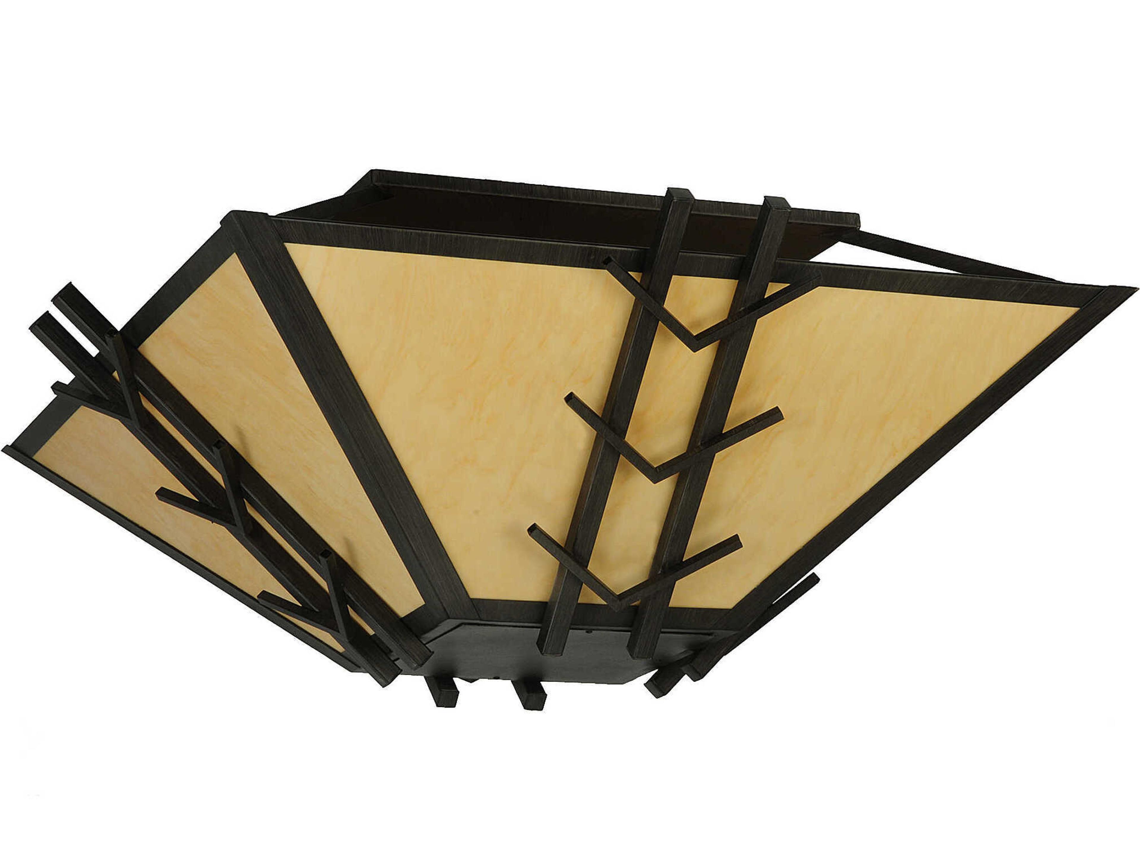 Meyda Turk 8-Light Black Semi Flush Mount