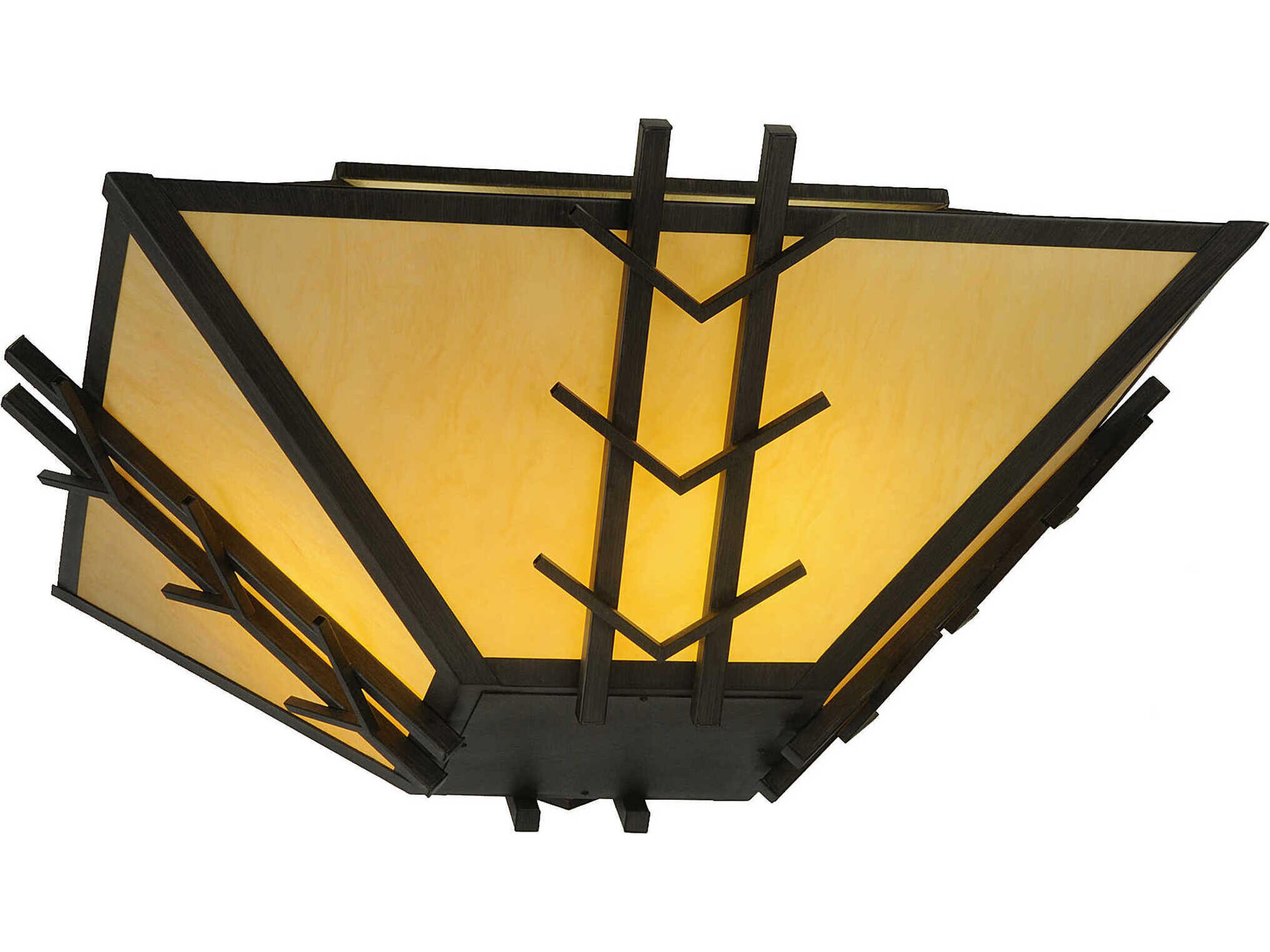 Meyda Turk 8-Light Black Semi Flush Mount