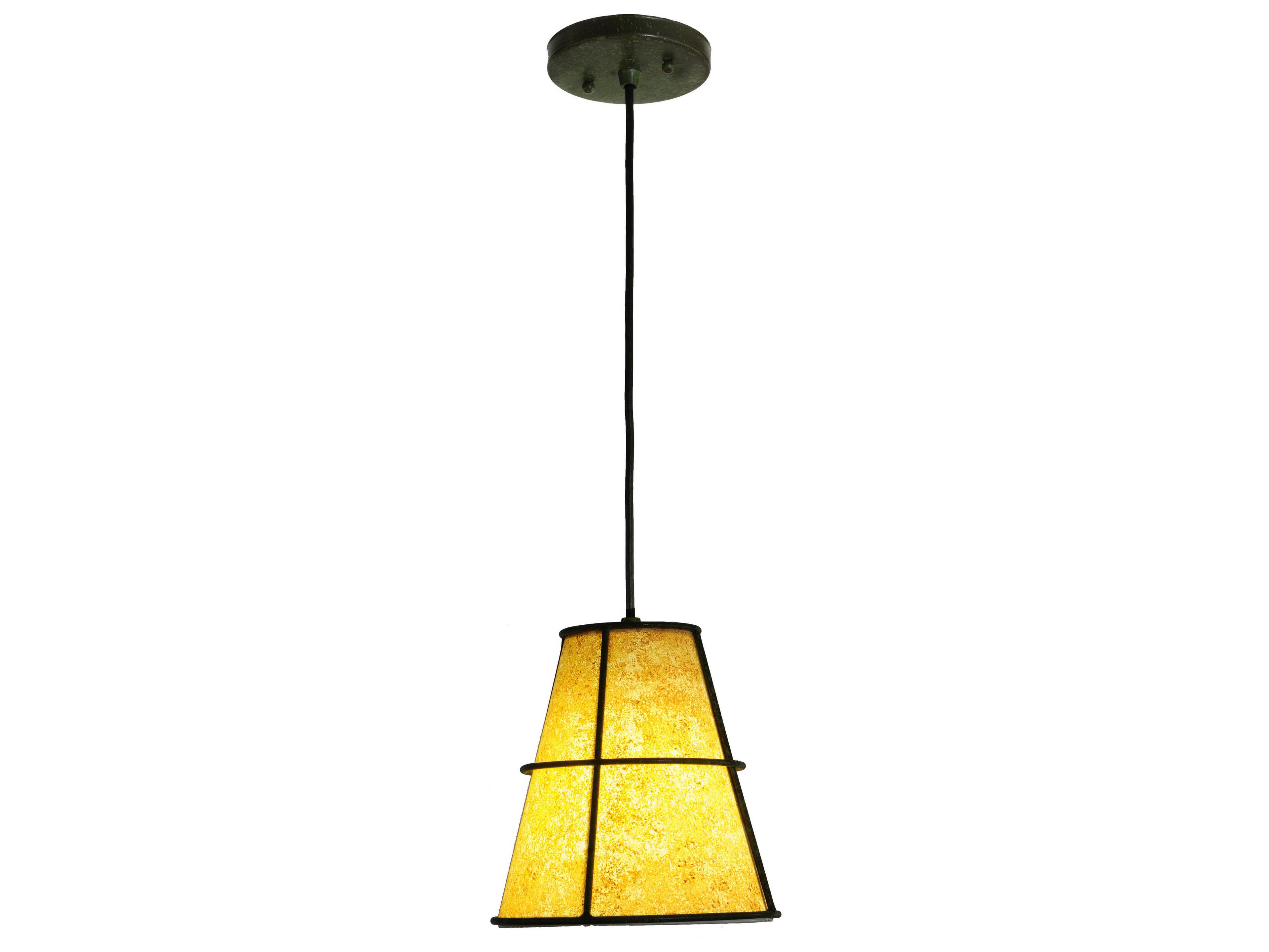 Cilindro 1-Light Weathered Brass Mini Pendant