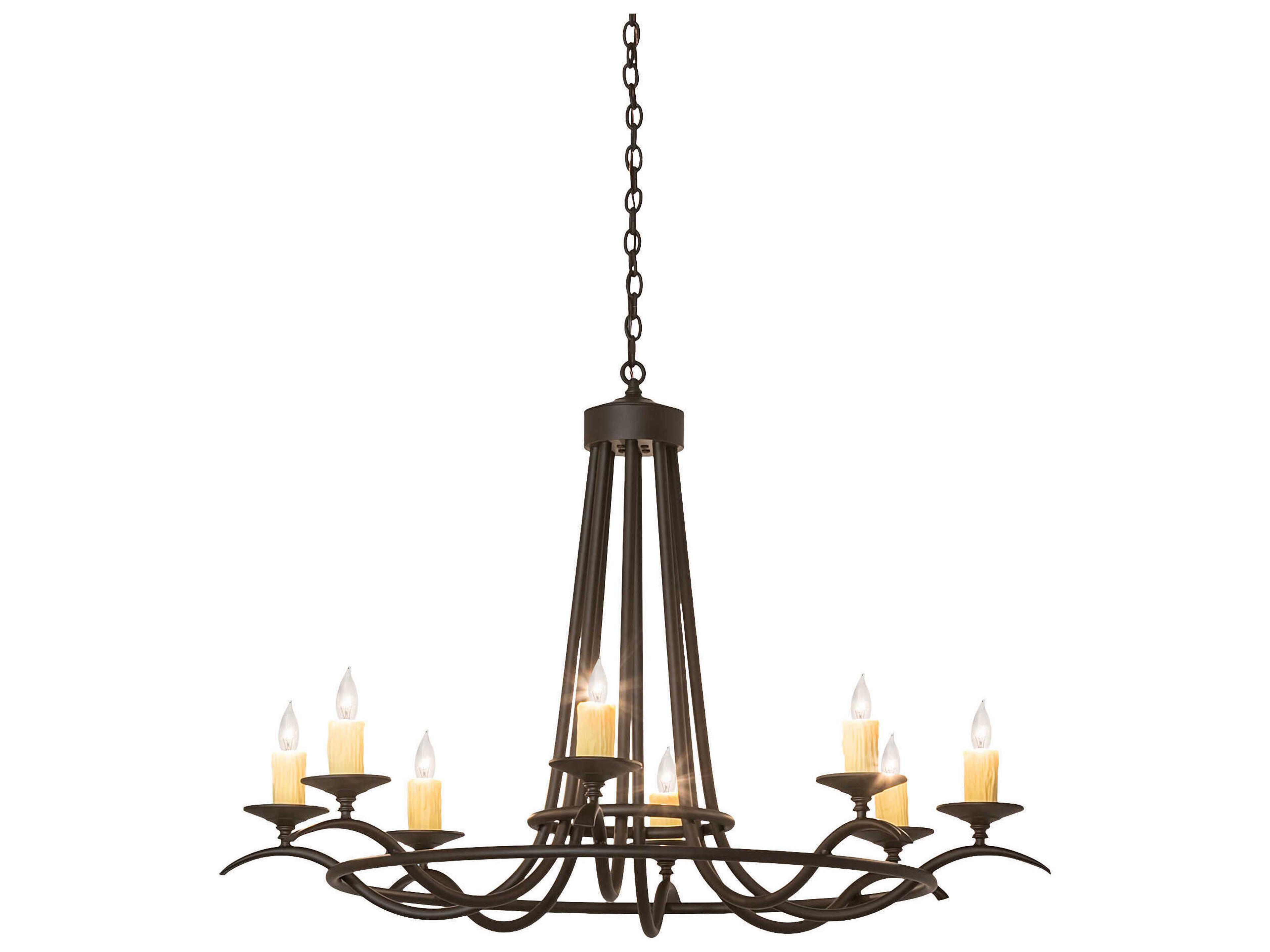 Octavia 8-Light Oil Rubbed Bronze Candelabra Chandelier