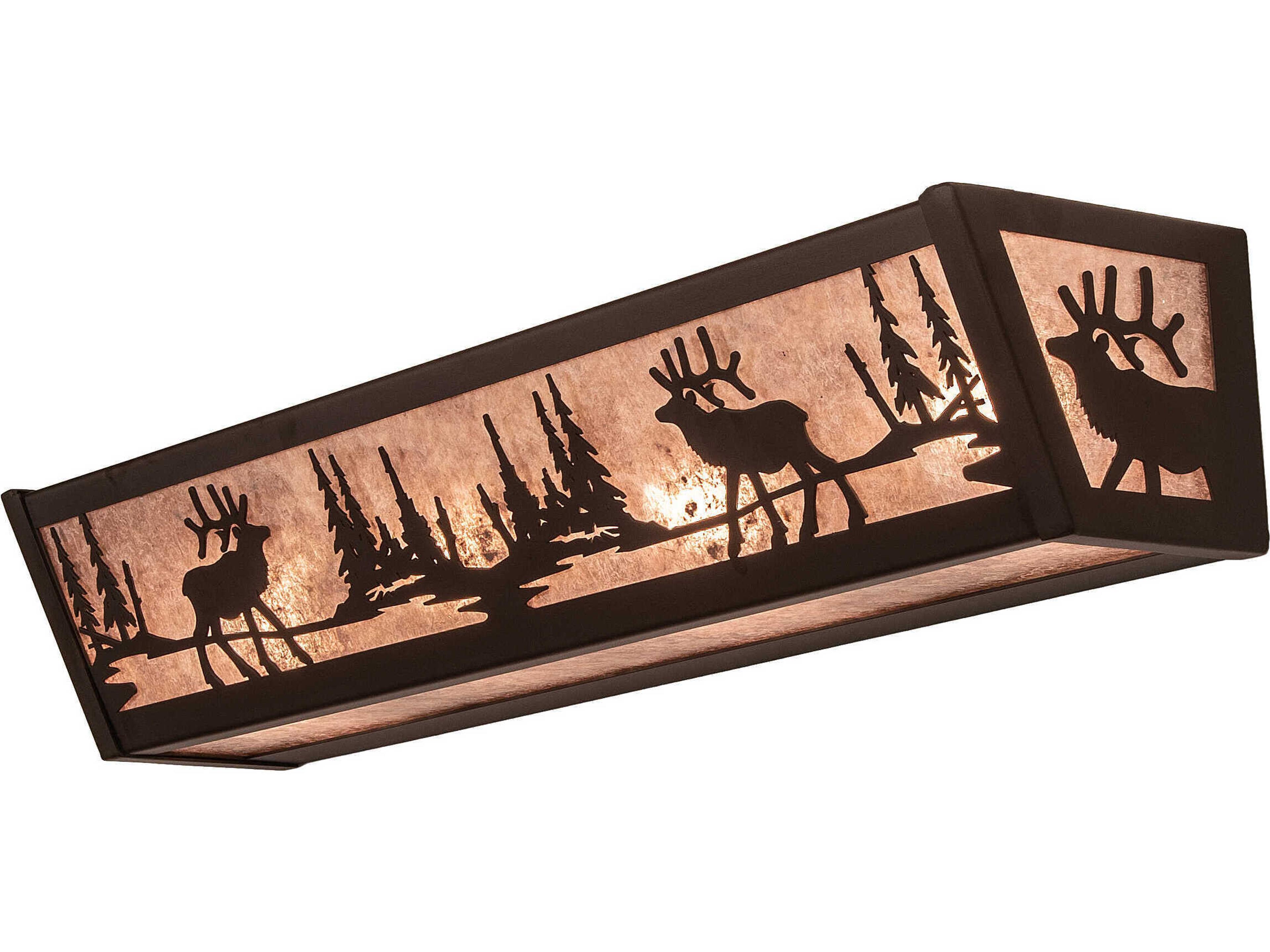 Meyda 4-Light Oil Rubbed Bronze Vanity Light