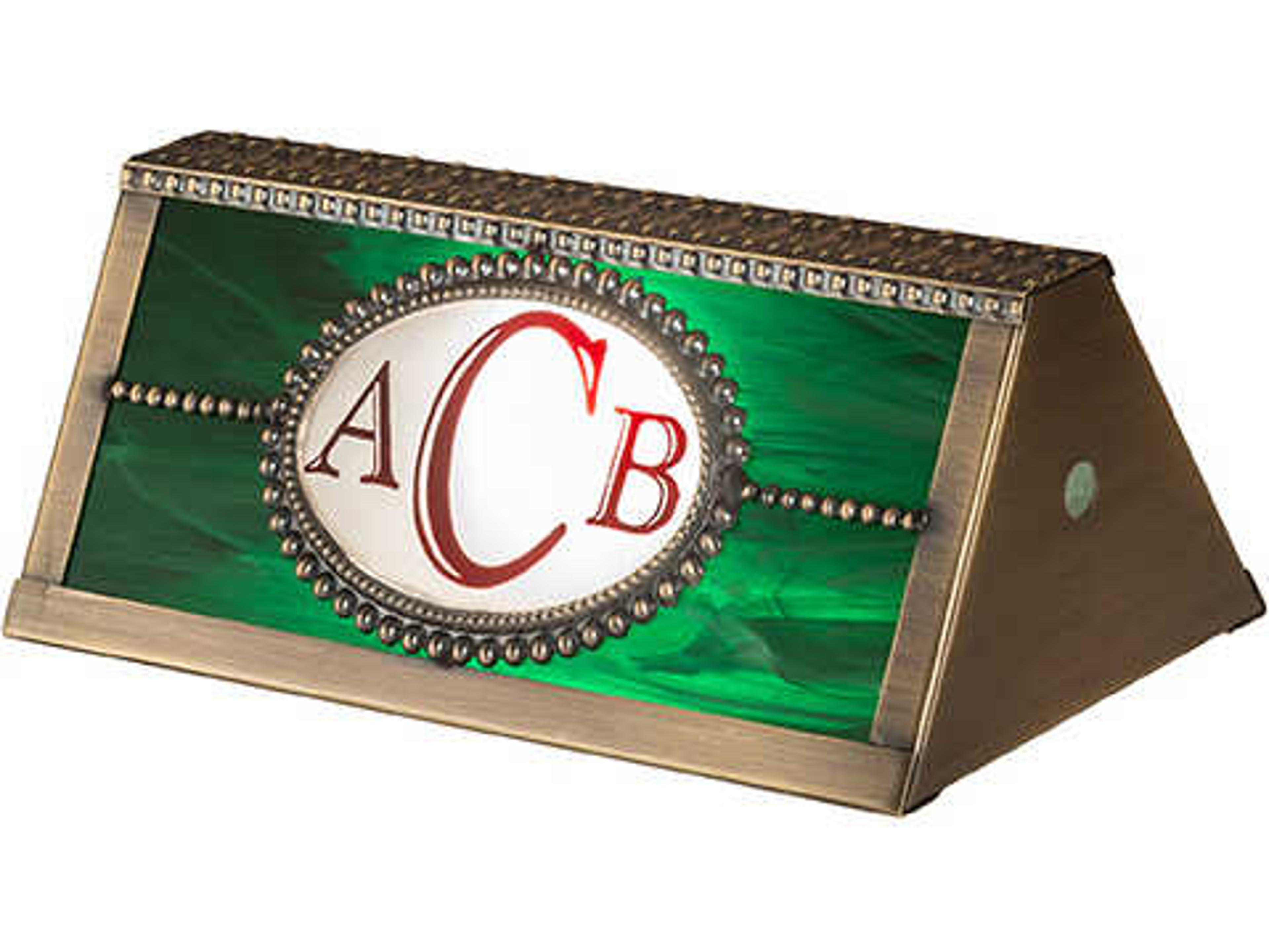 Personalized Emerald Green flash Red
