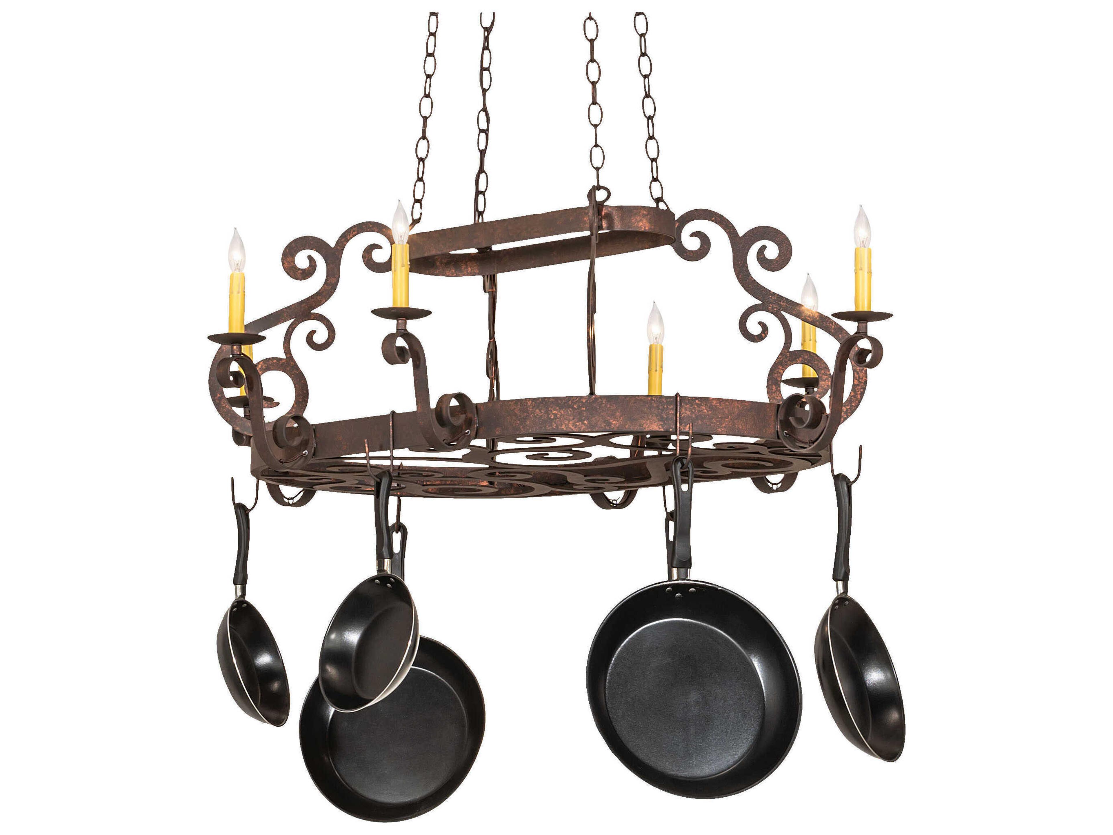 Neo 6-Light Rust Copper Island Pendant