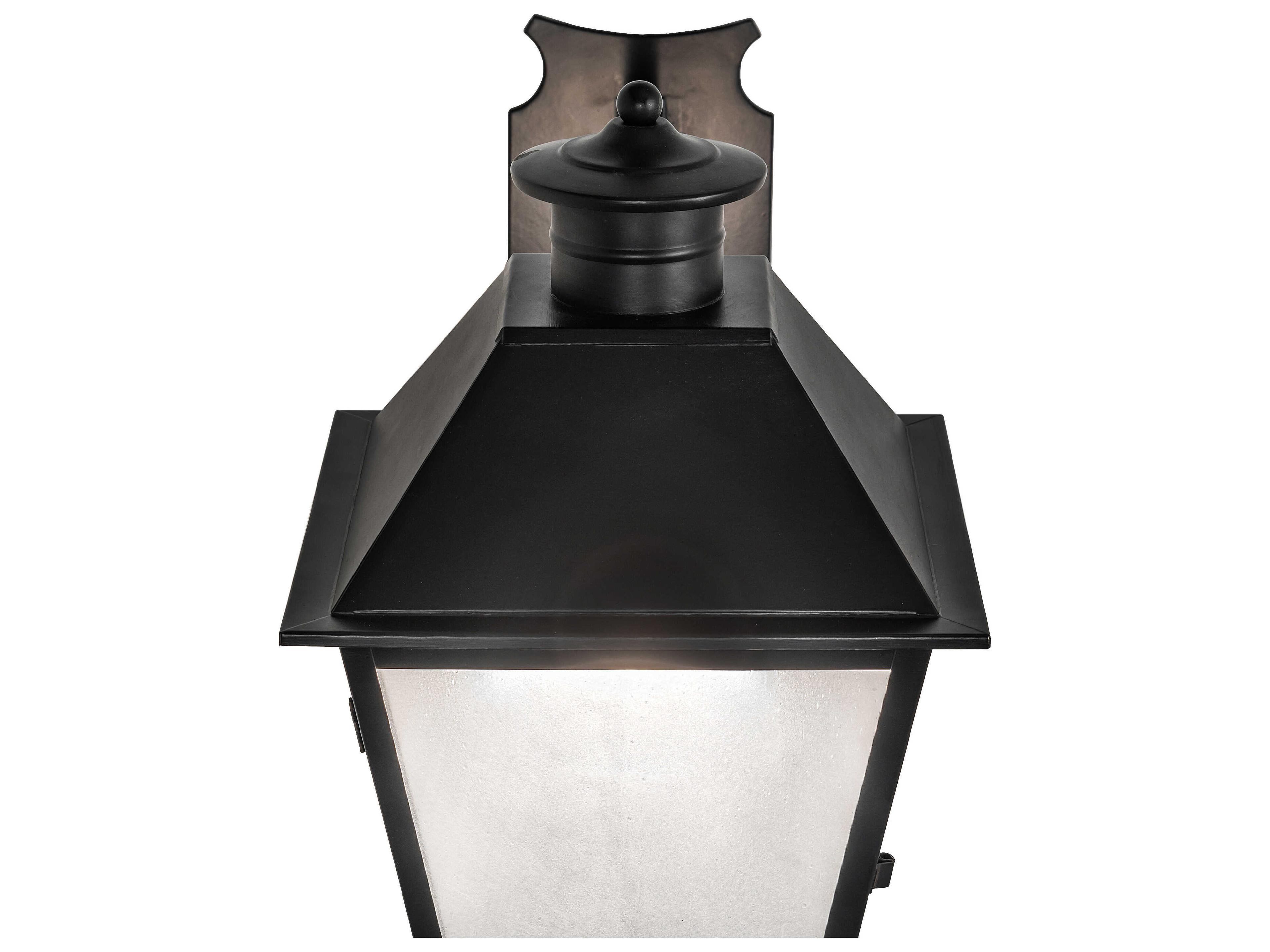 Meyda Stafford 1 - Light Outdoor Wall Light with Frosted Rainstone Shade