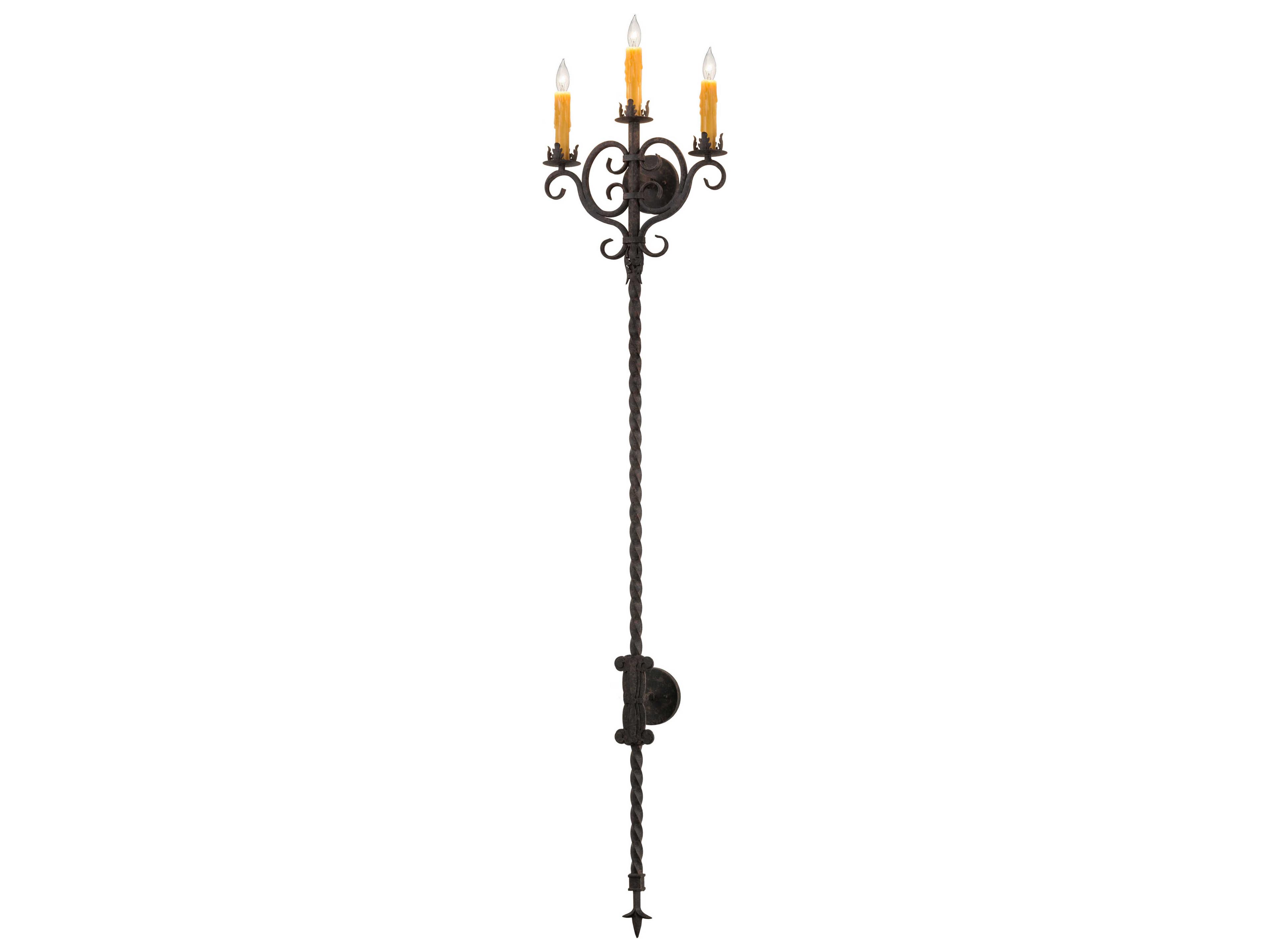 Palmira 3-Light Steel Wall Sconce