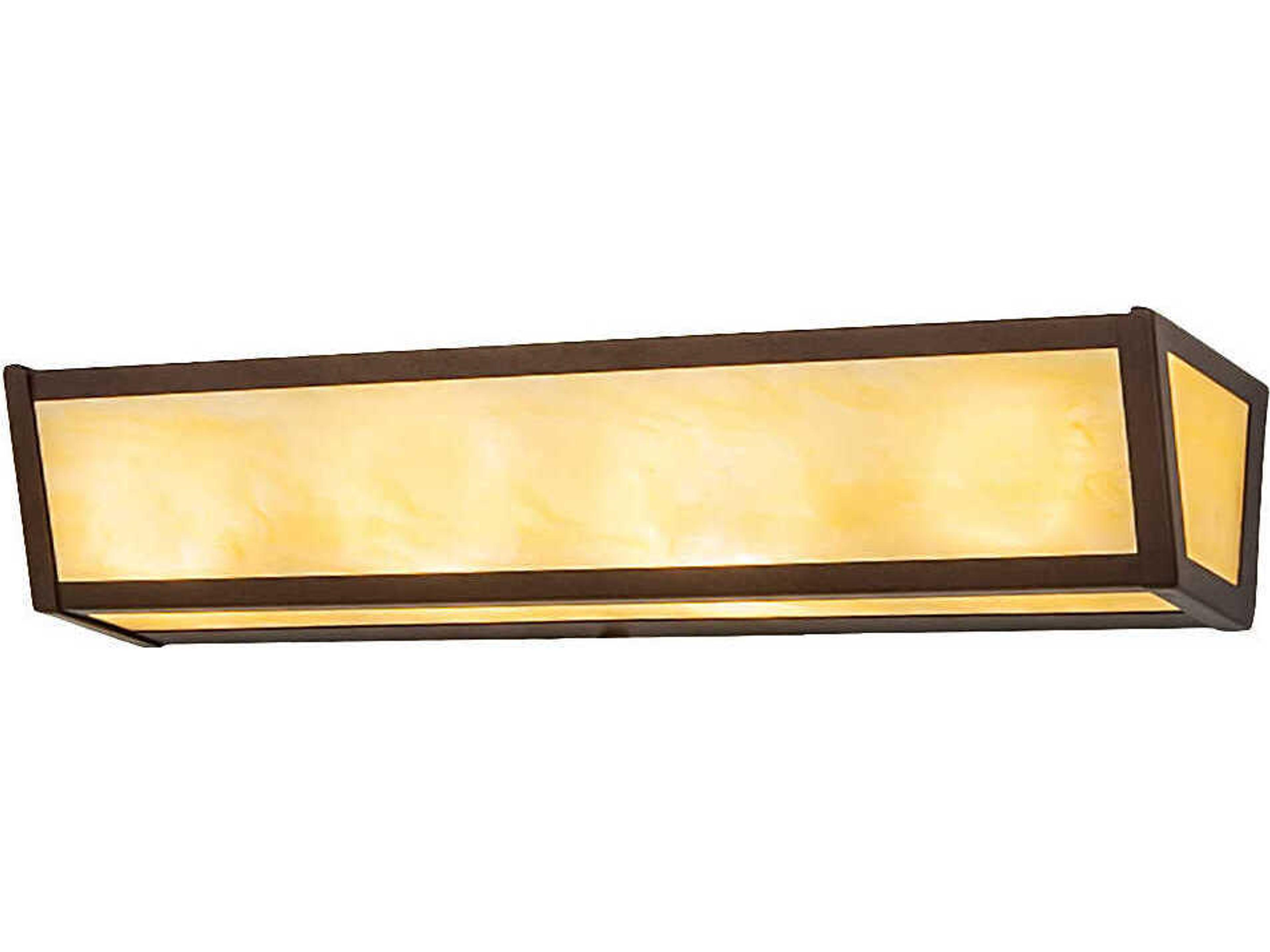 Meyda 4-Light Black Glass Vanity Light