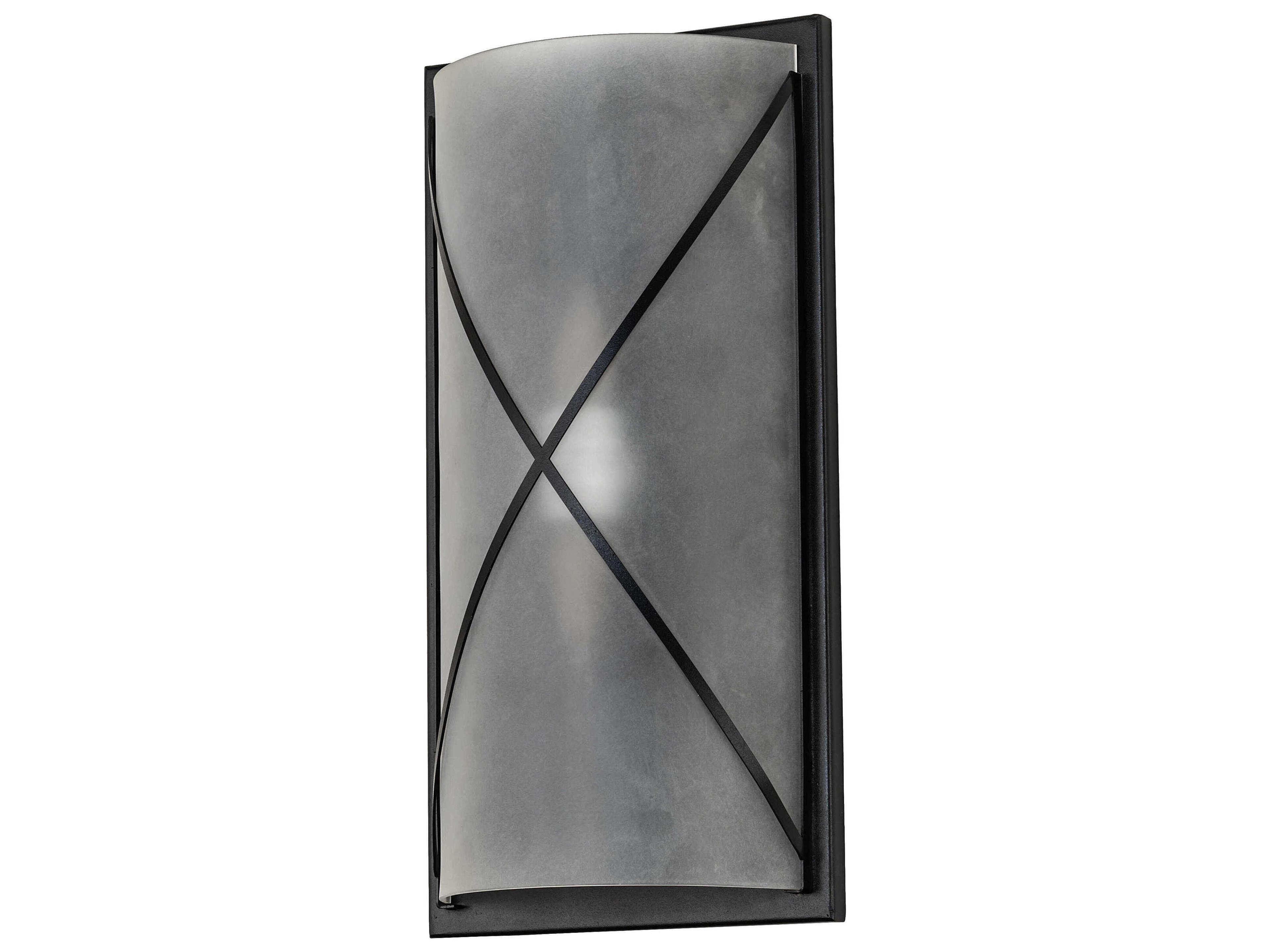 Meyda 2-Light Textured Black LED Wall Sconce