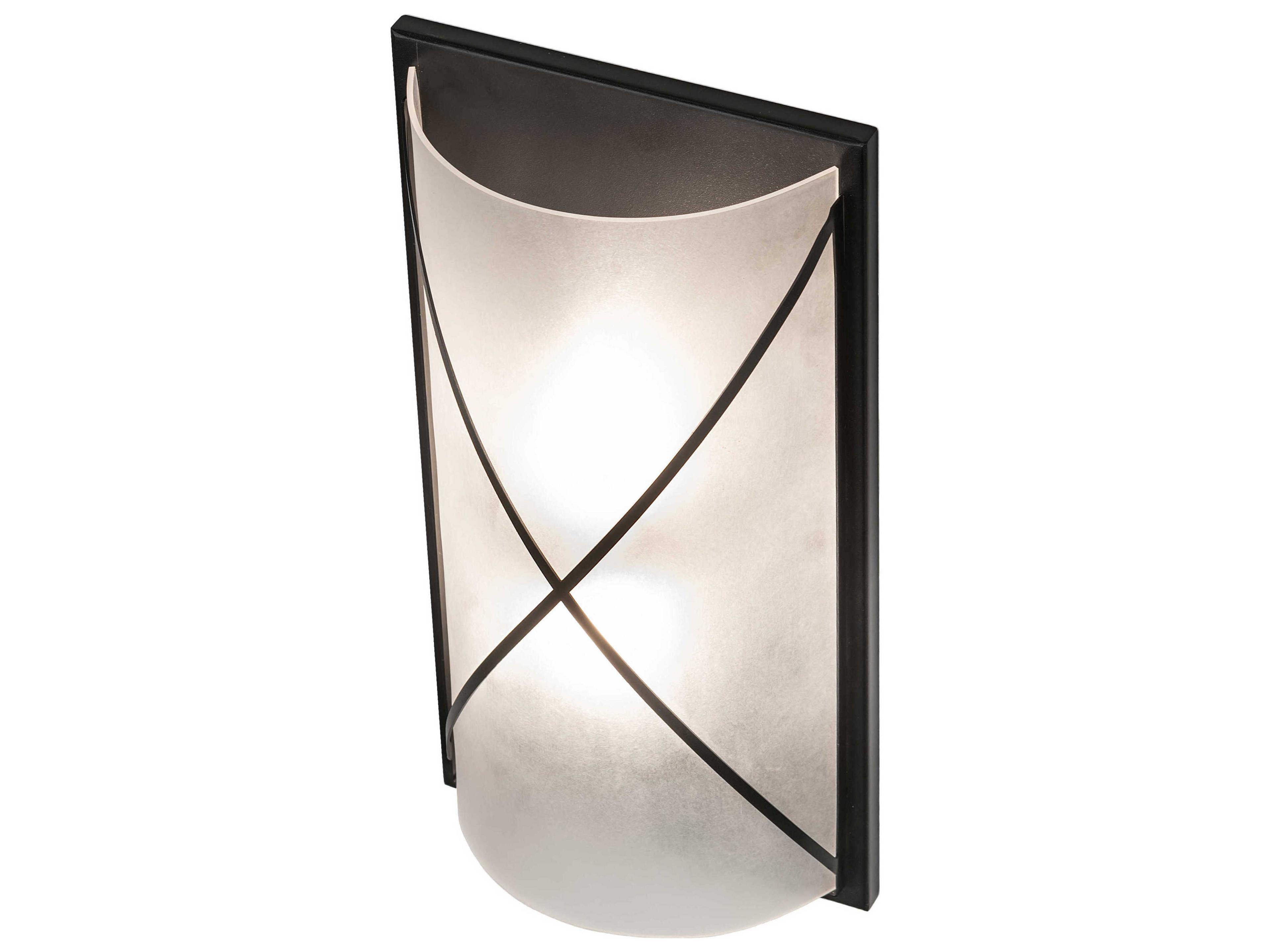 Meyda 2-Light Textured Black LED Wall Sconce