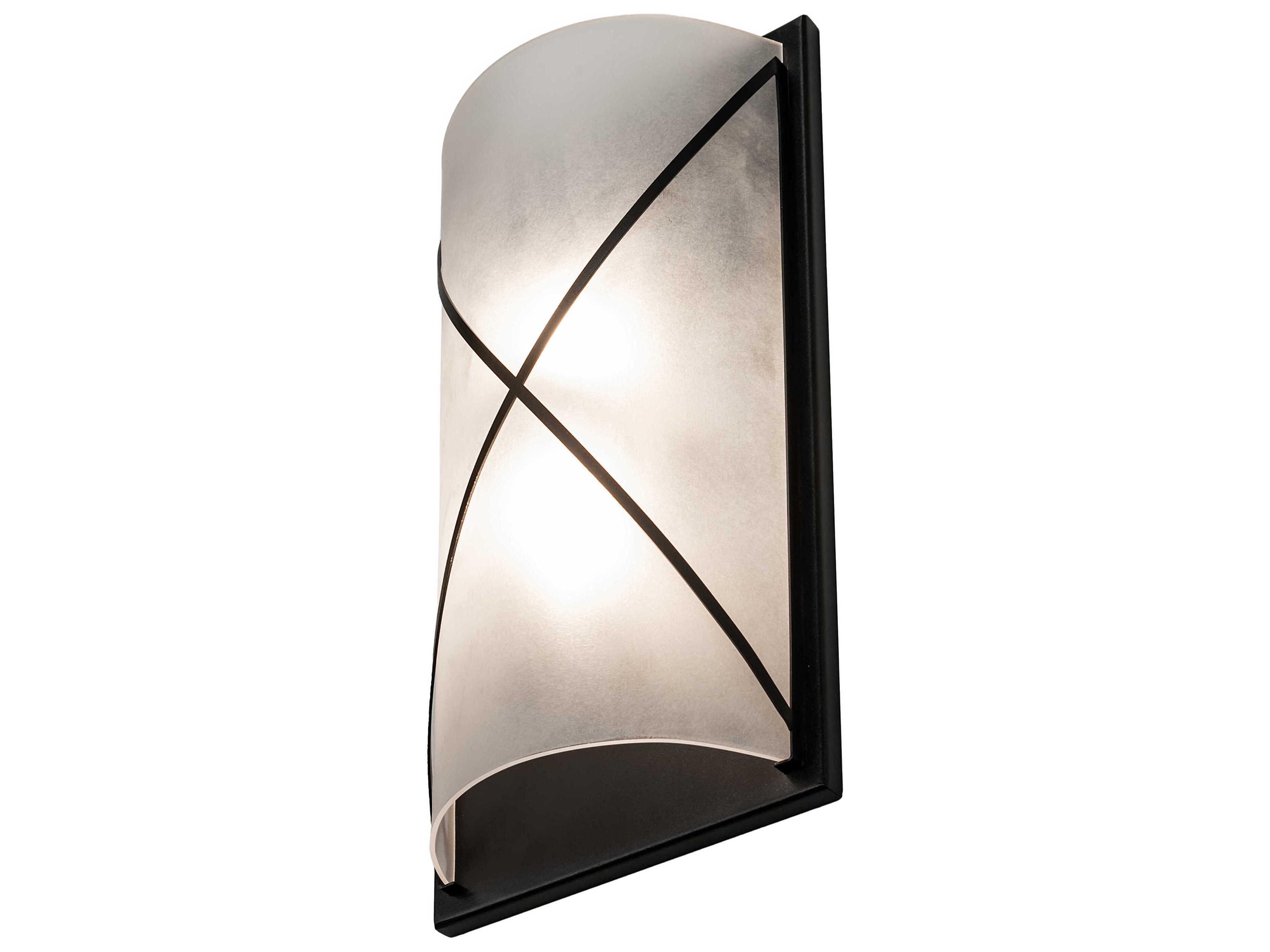 Meyda 2-Light Textured Black LED Wall Sconce