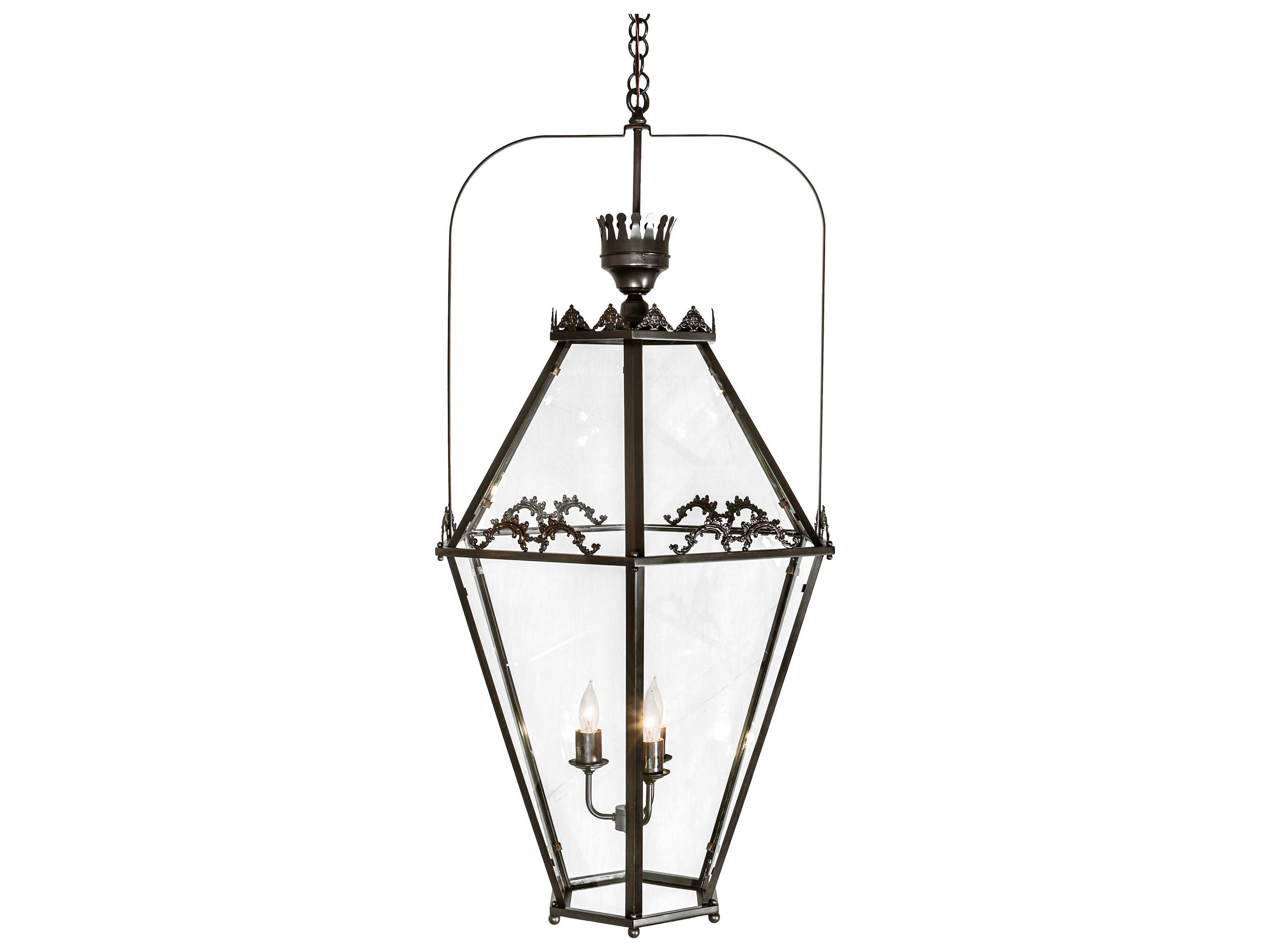 Meyda 3-Light Solar Black Glass Pendant