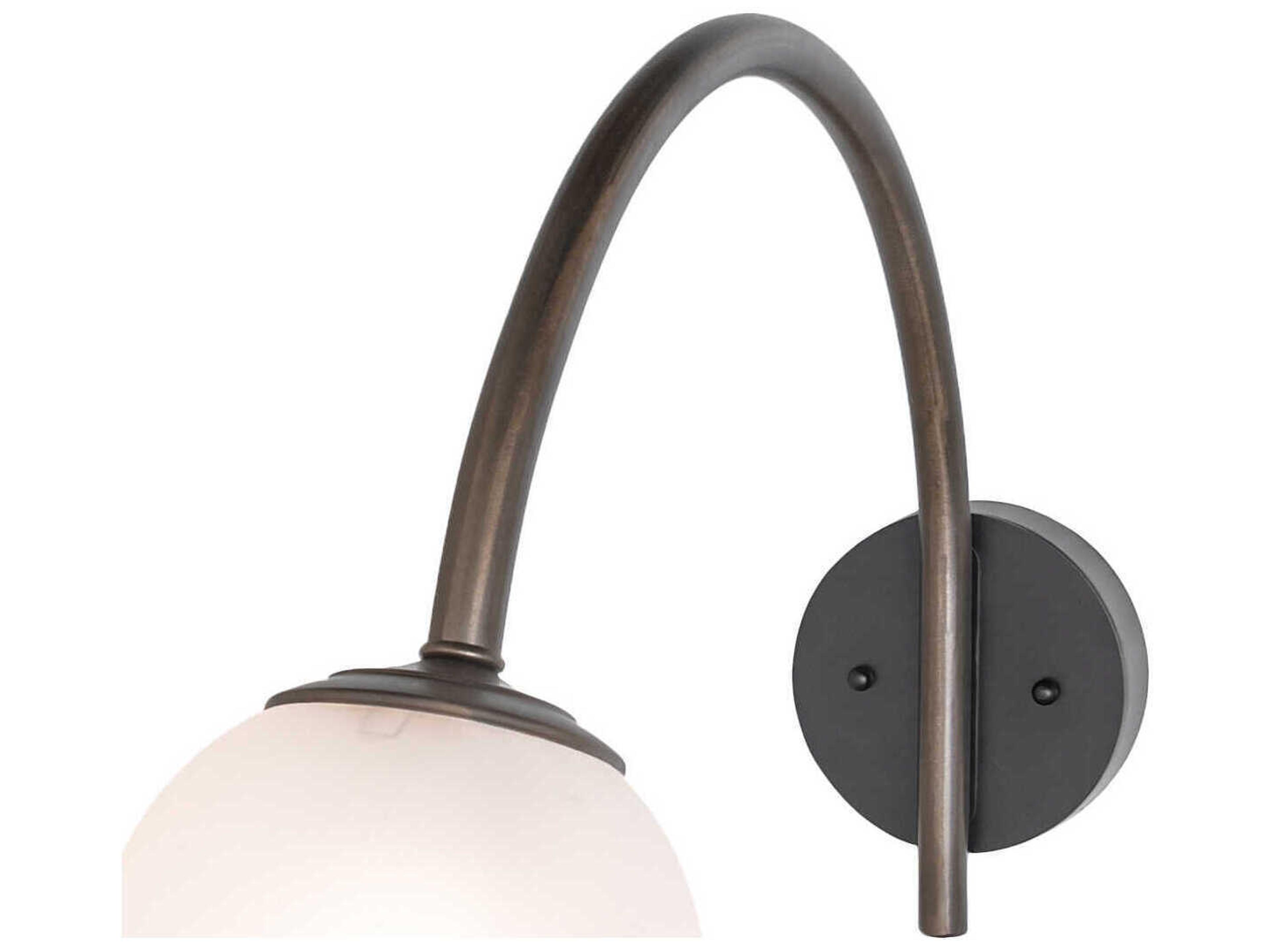 Meyda Bola 1-Light Antique Copper Glass LED Wall Sconce