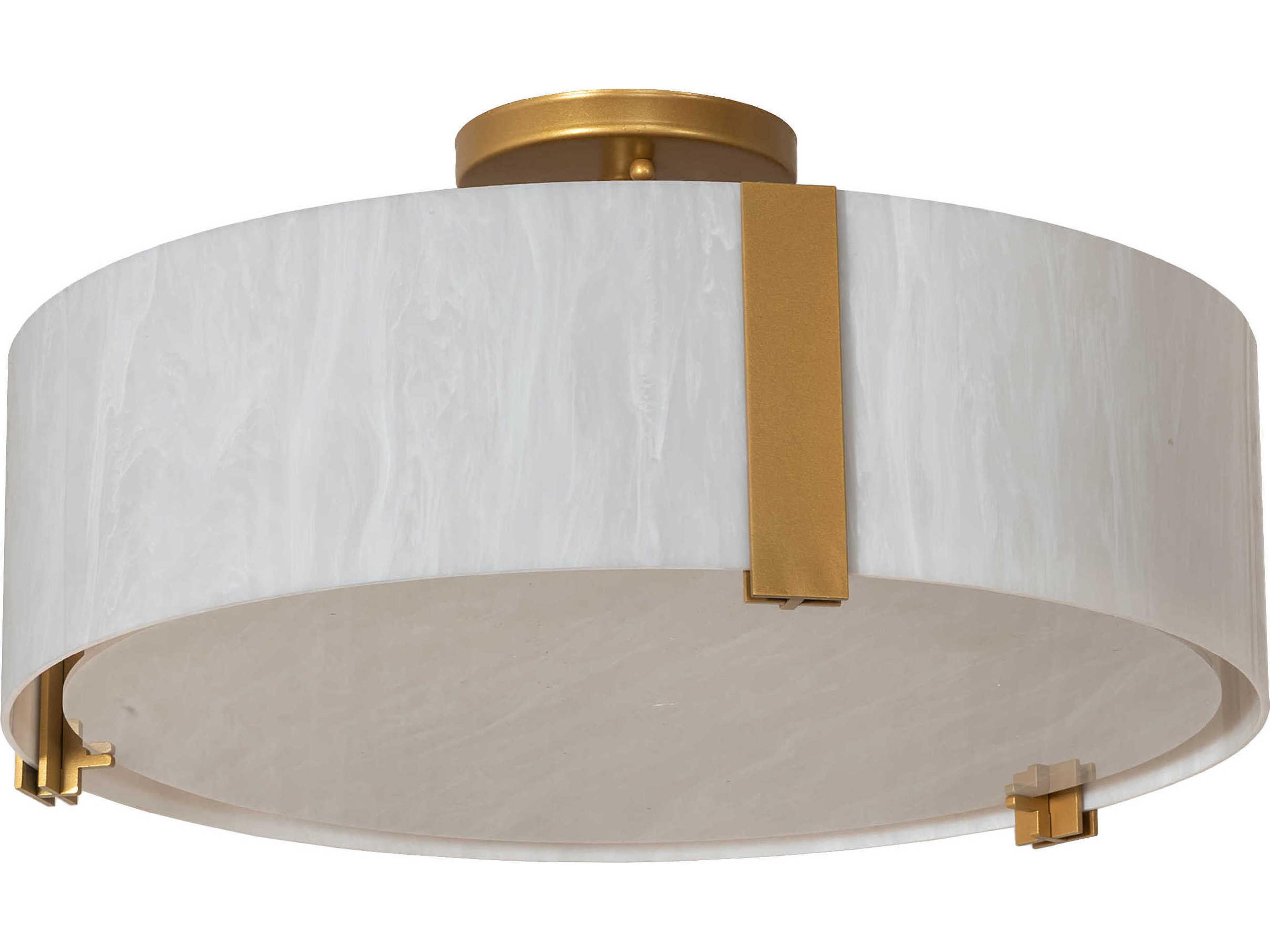 Meyda Cilindro Goldtastic Semi Flush Mount