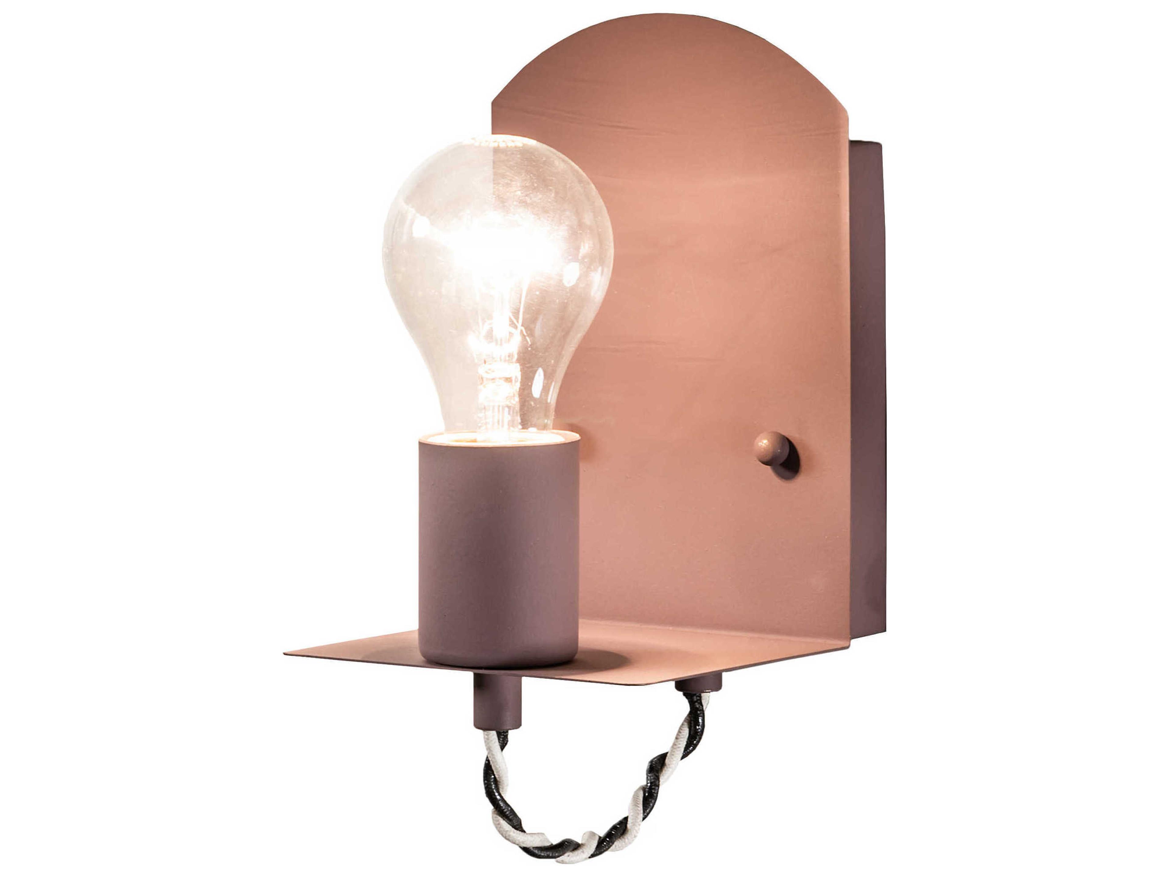 1-Light Poetry Plum Brass LED Wall Sconce