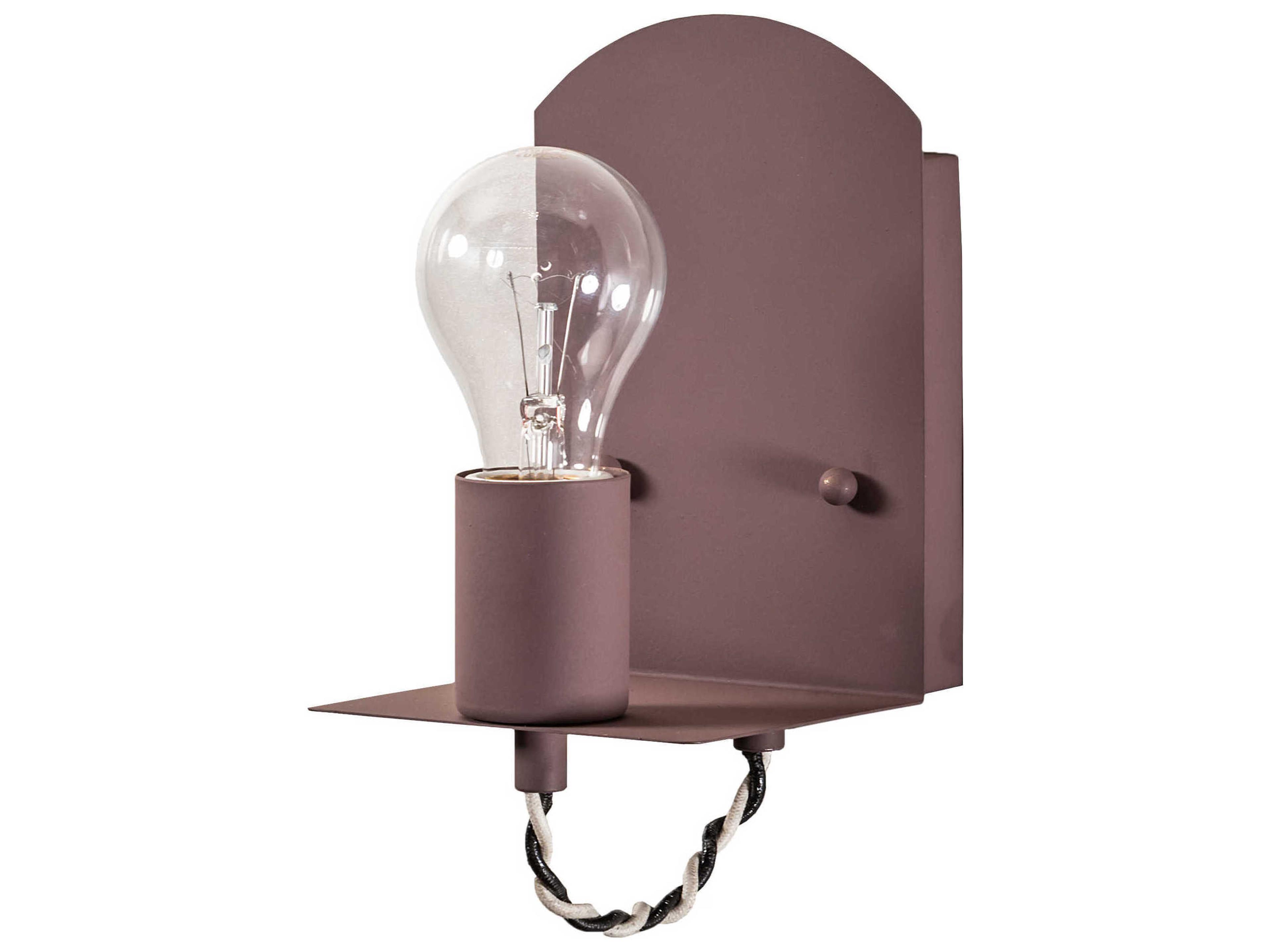 Meyda 1-Light Poetry Plum Brass LED Wall Sconce