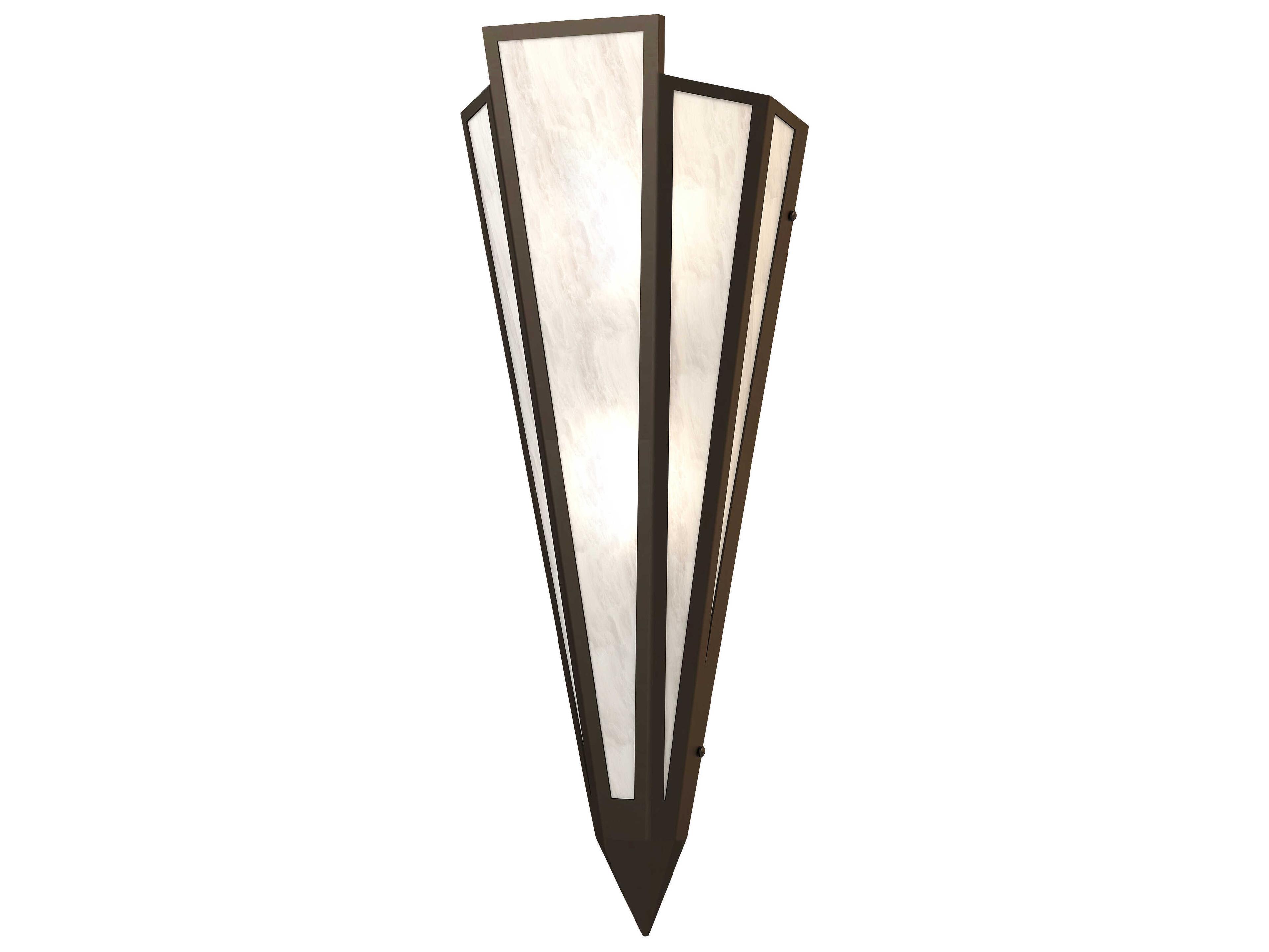 Brum 2-Light Oil Rubbed Bronze Glass Wall Sconce
