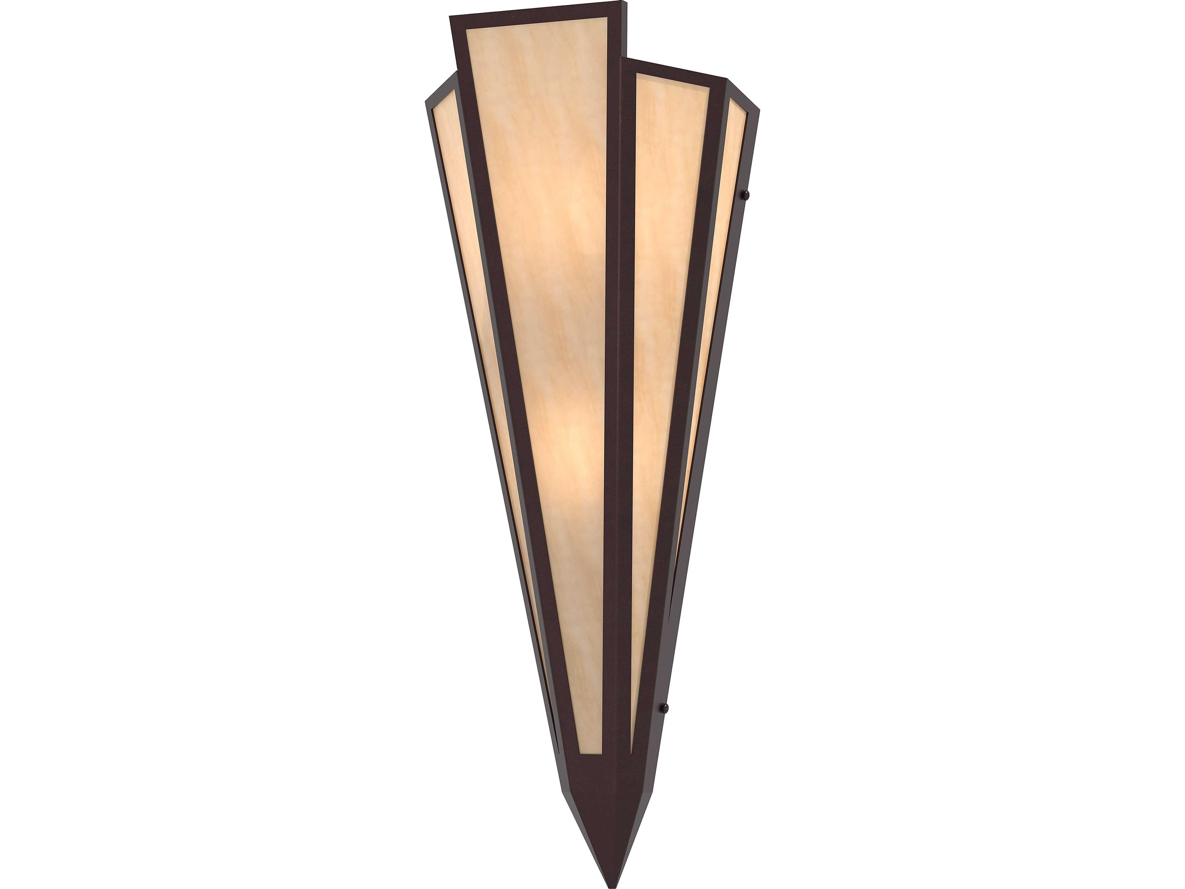 Brum 2-Light Beige Art Glass Off White Wall Sconce