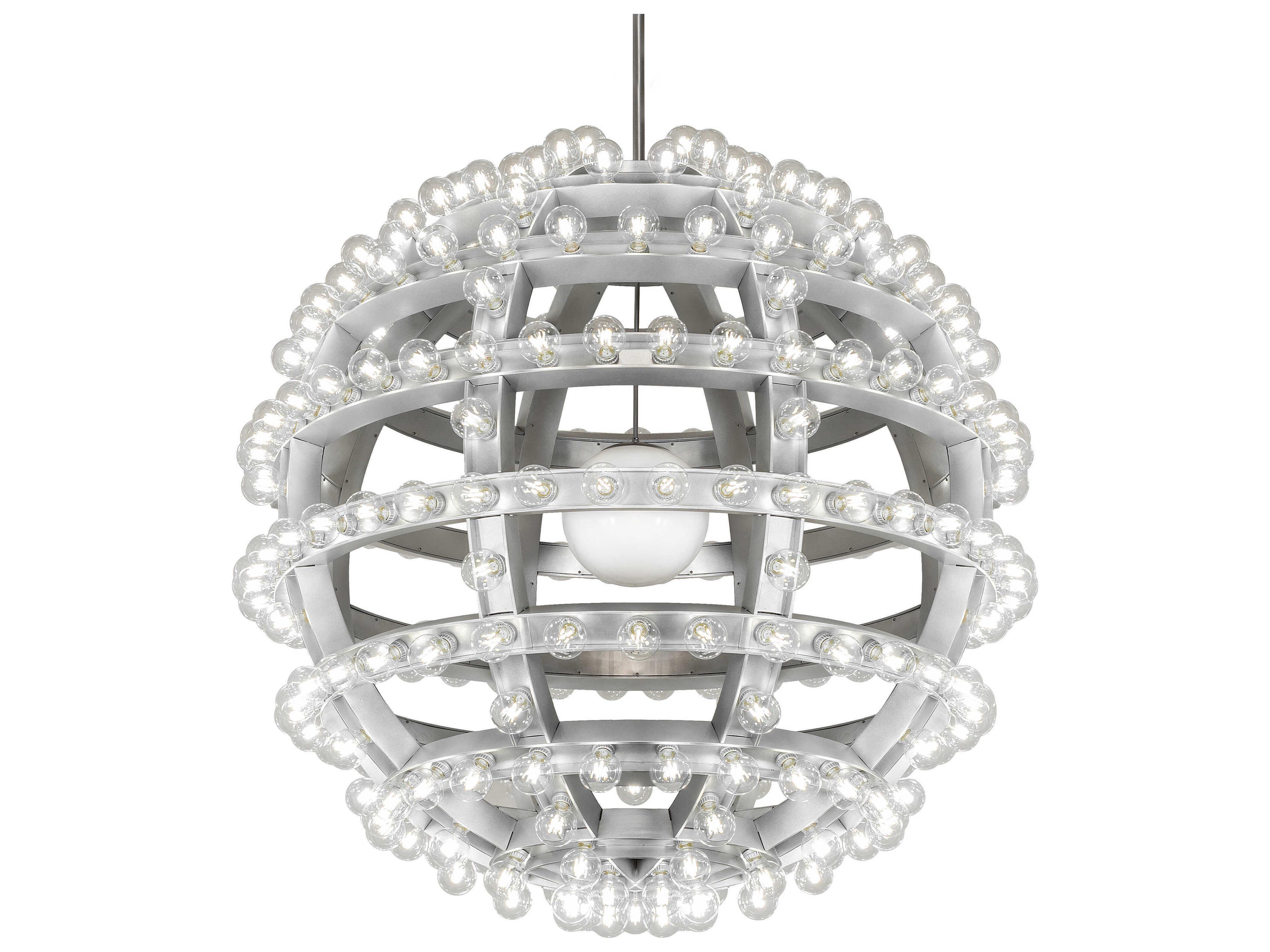277-Light Sparkle Silver LED Geometric Pendant