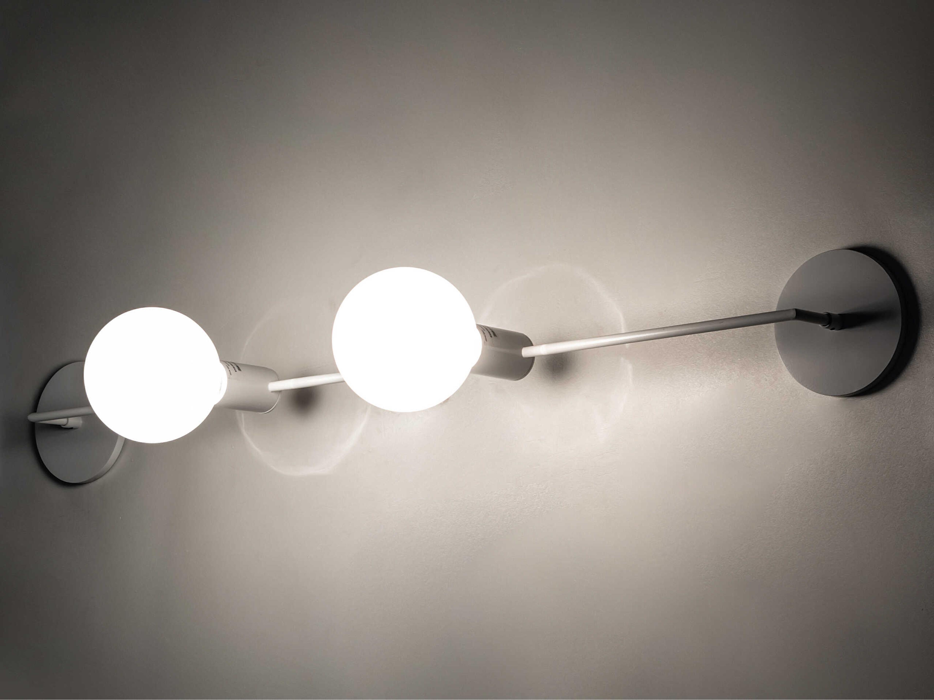 Meyda 2-Light Gloss White LED Vanity Light