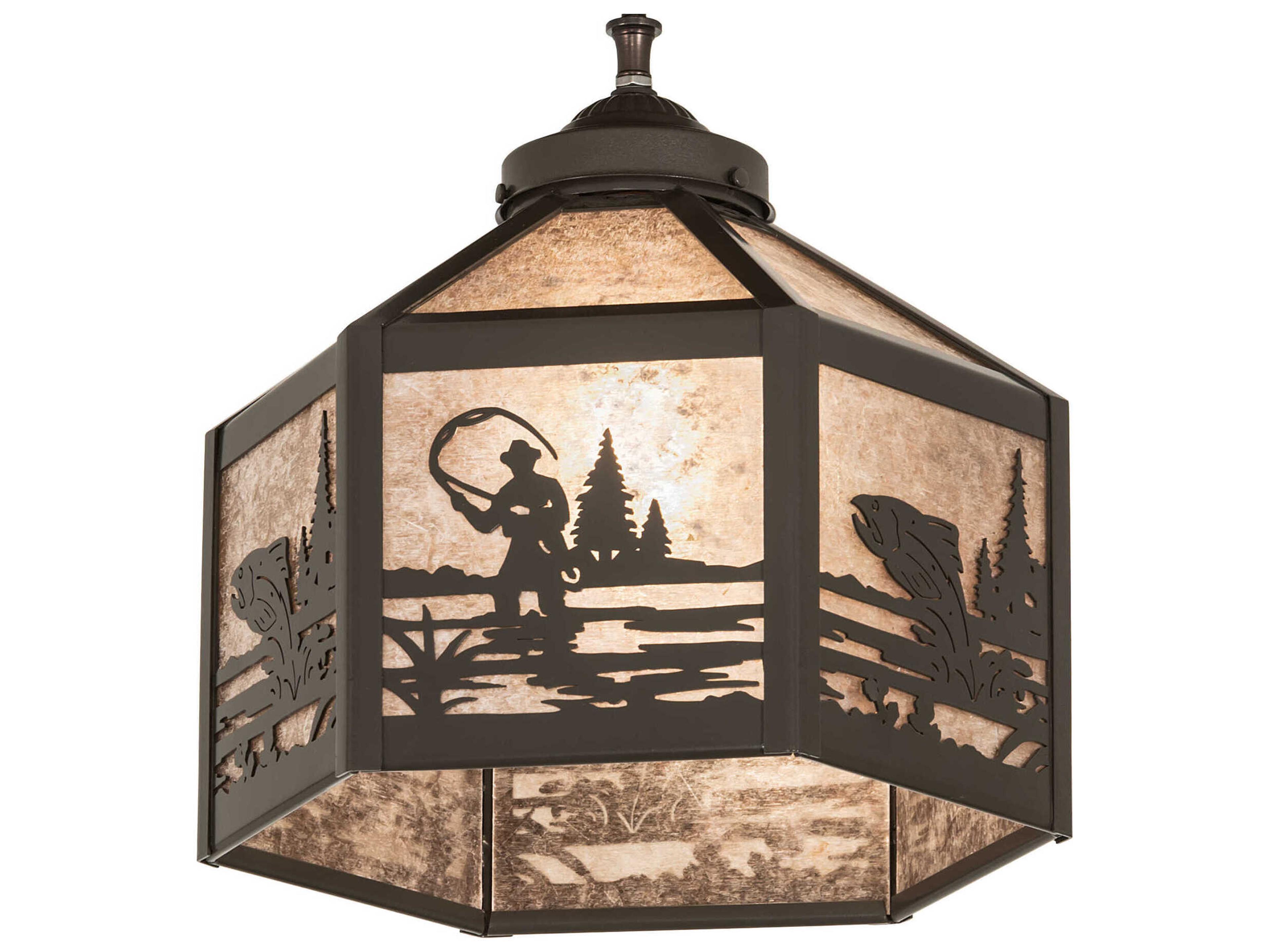 Fly Fisherman 13" Fan Light Kit