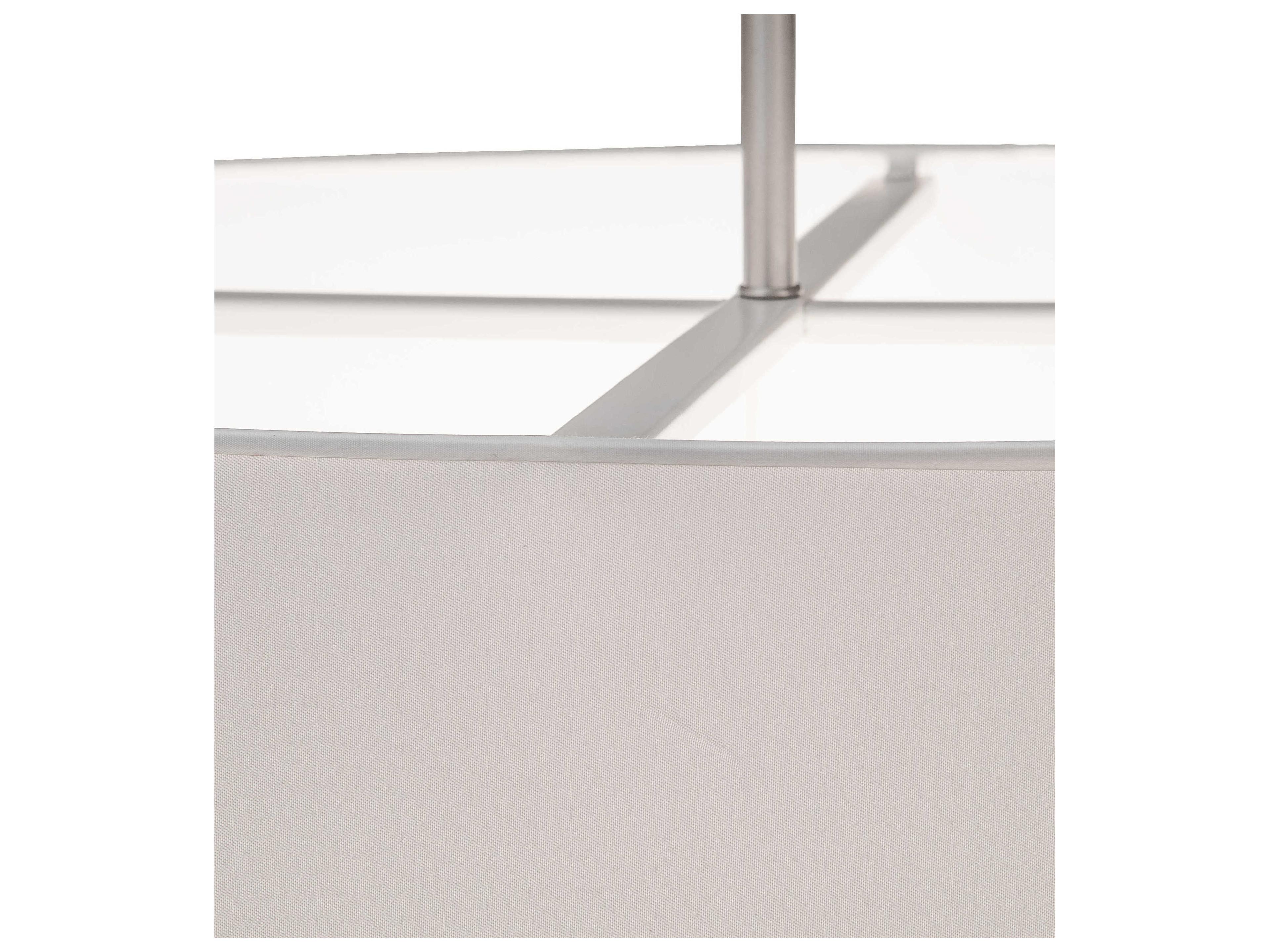 Meyda Cilindro 6-Light Brushed Nickel Drum Semi Flush Mount