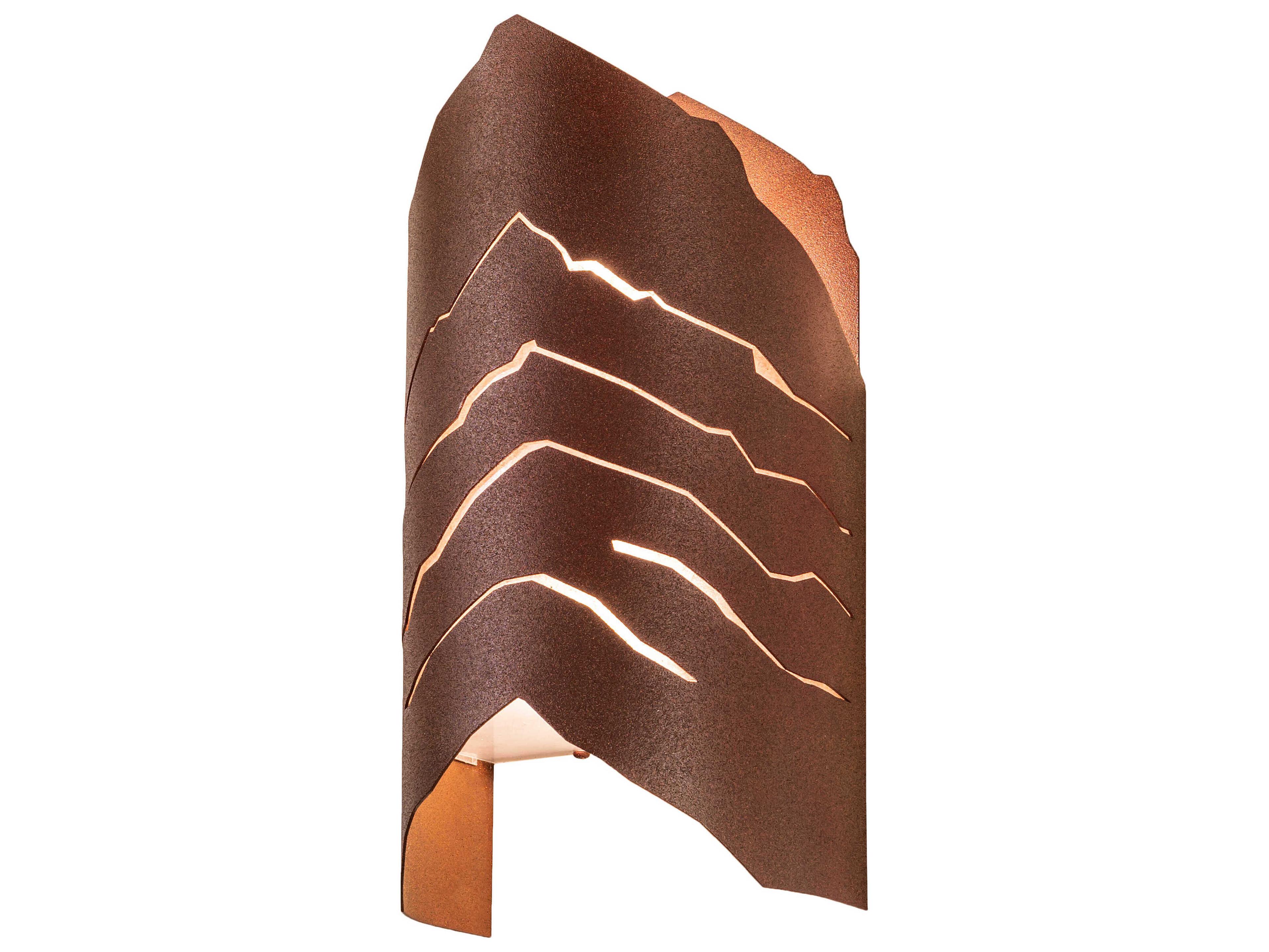 2-Light Rust Bronze Wall Sconce