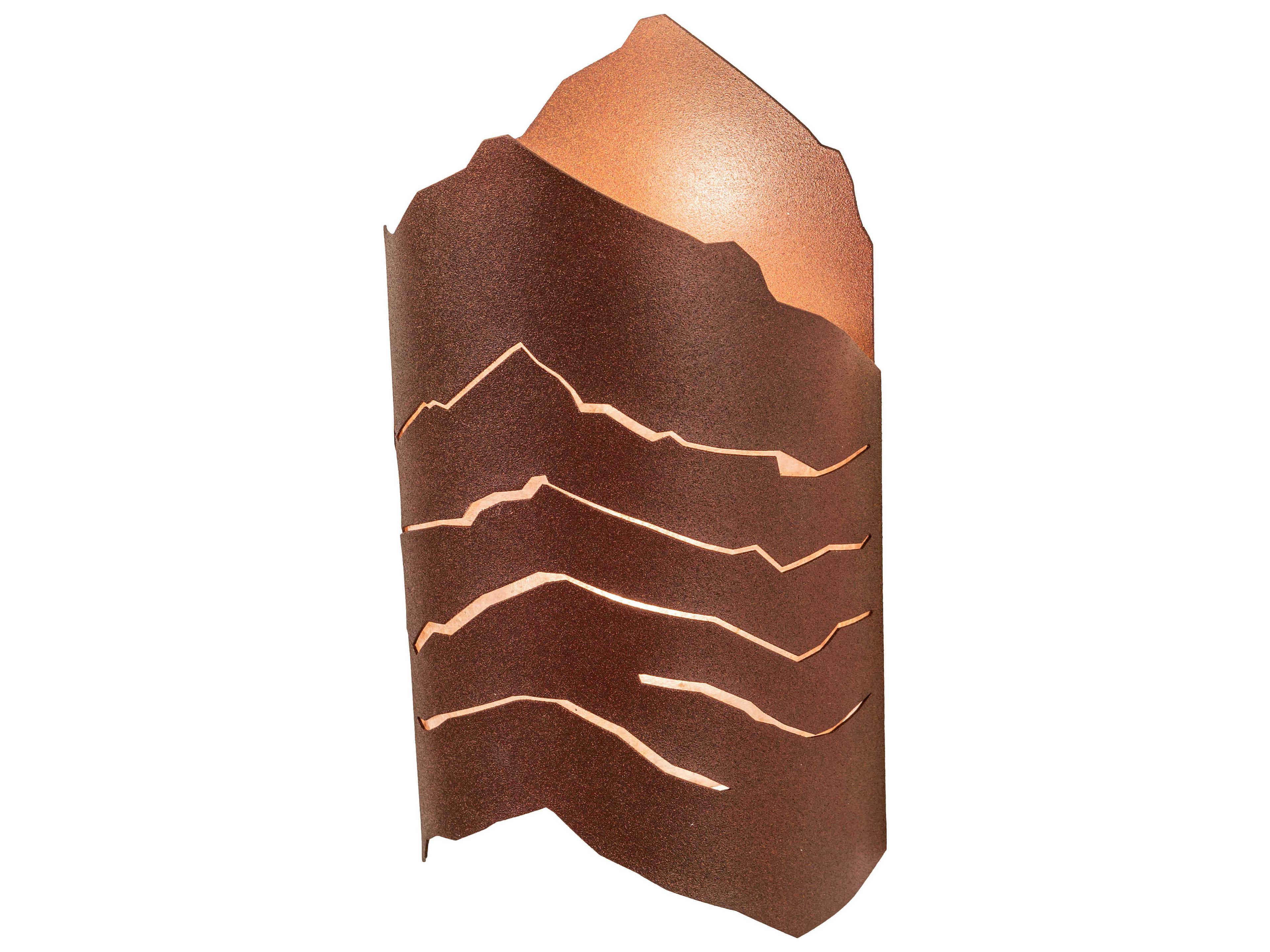 Meyda 2-Light Rust Bronze Wall Sconce