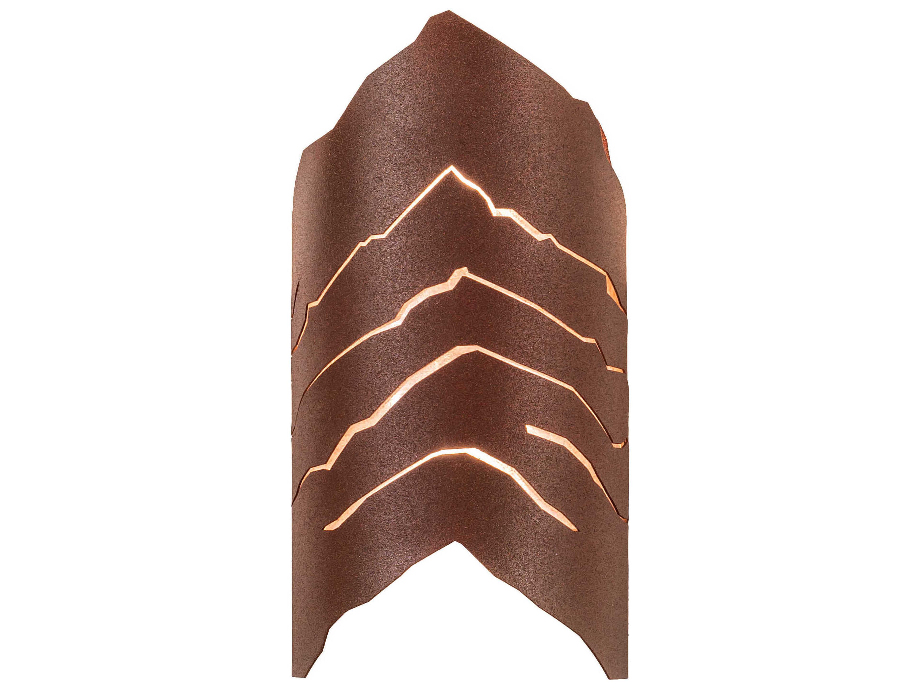 Meyda 2-Light Rust Bronze Wall Sconce