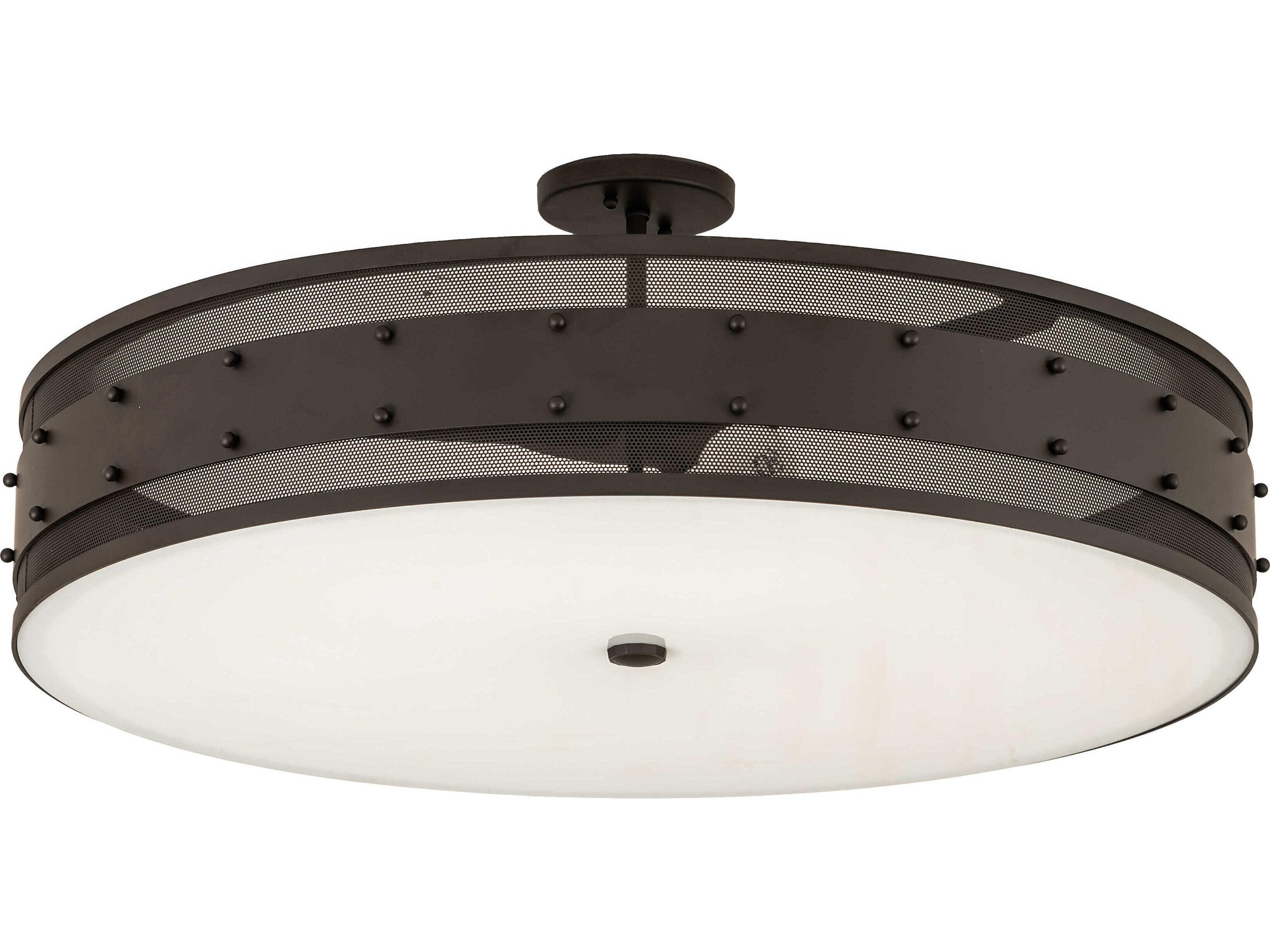 Meyda 3-Light Oil Rubbed Bronze Flush Mount