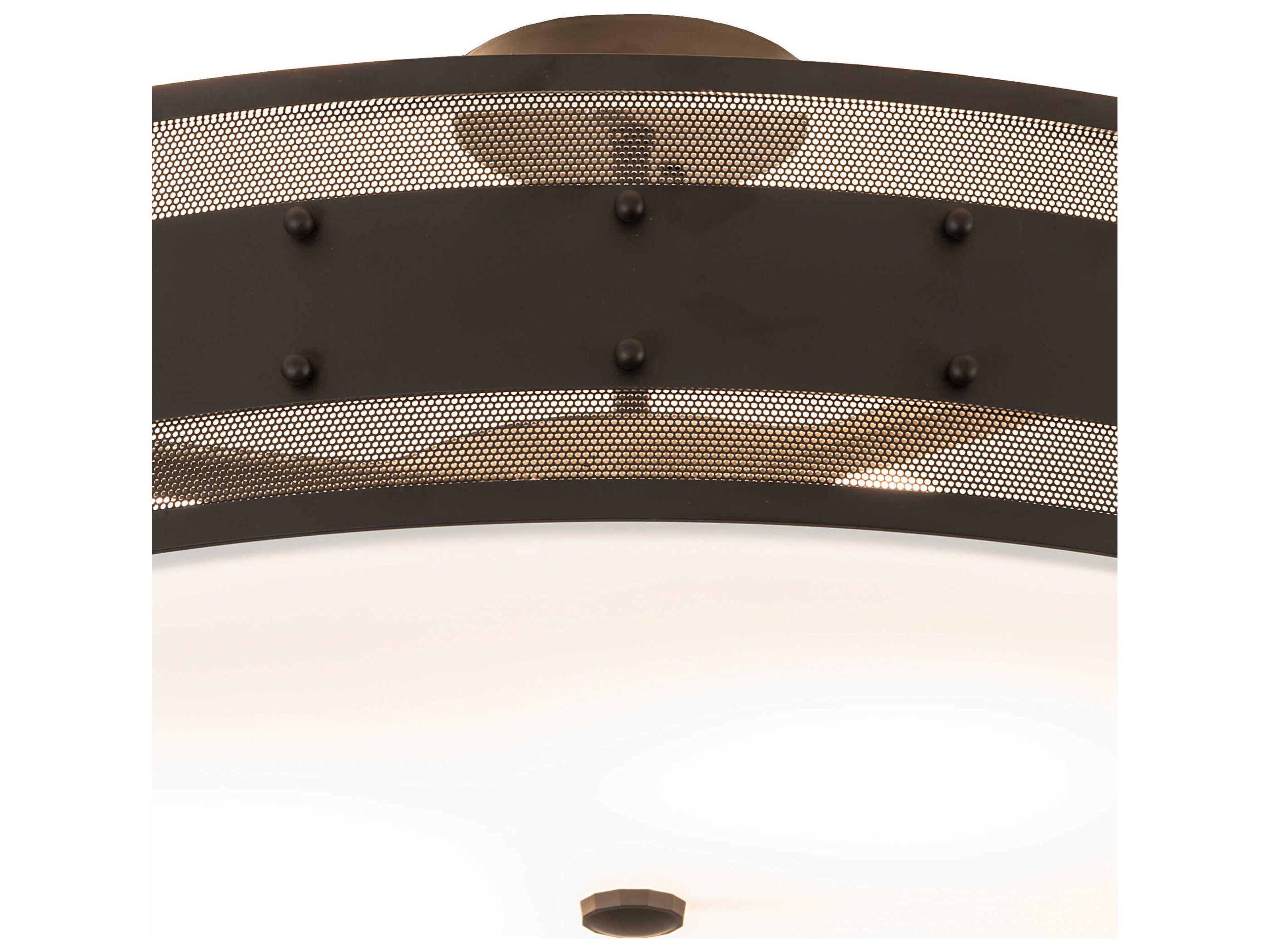 Meyda 3-Light Oil Rubbed Bronze Flush Mount