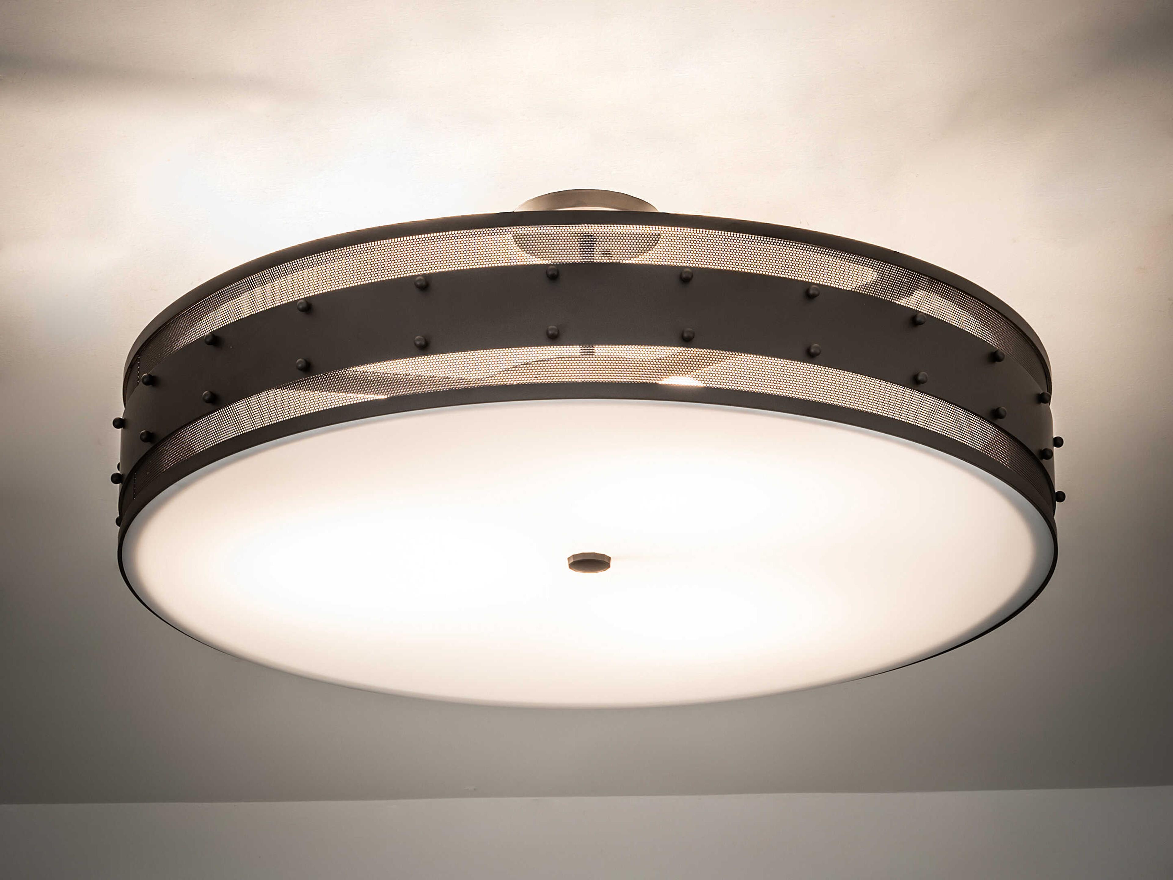 Meyda 3-Light Oil Rubbed Bronze Flush Mount